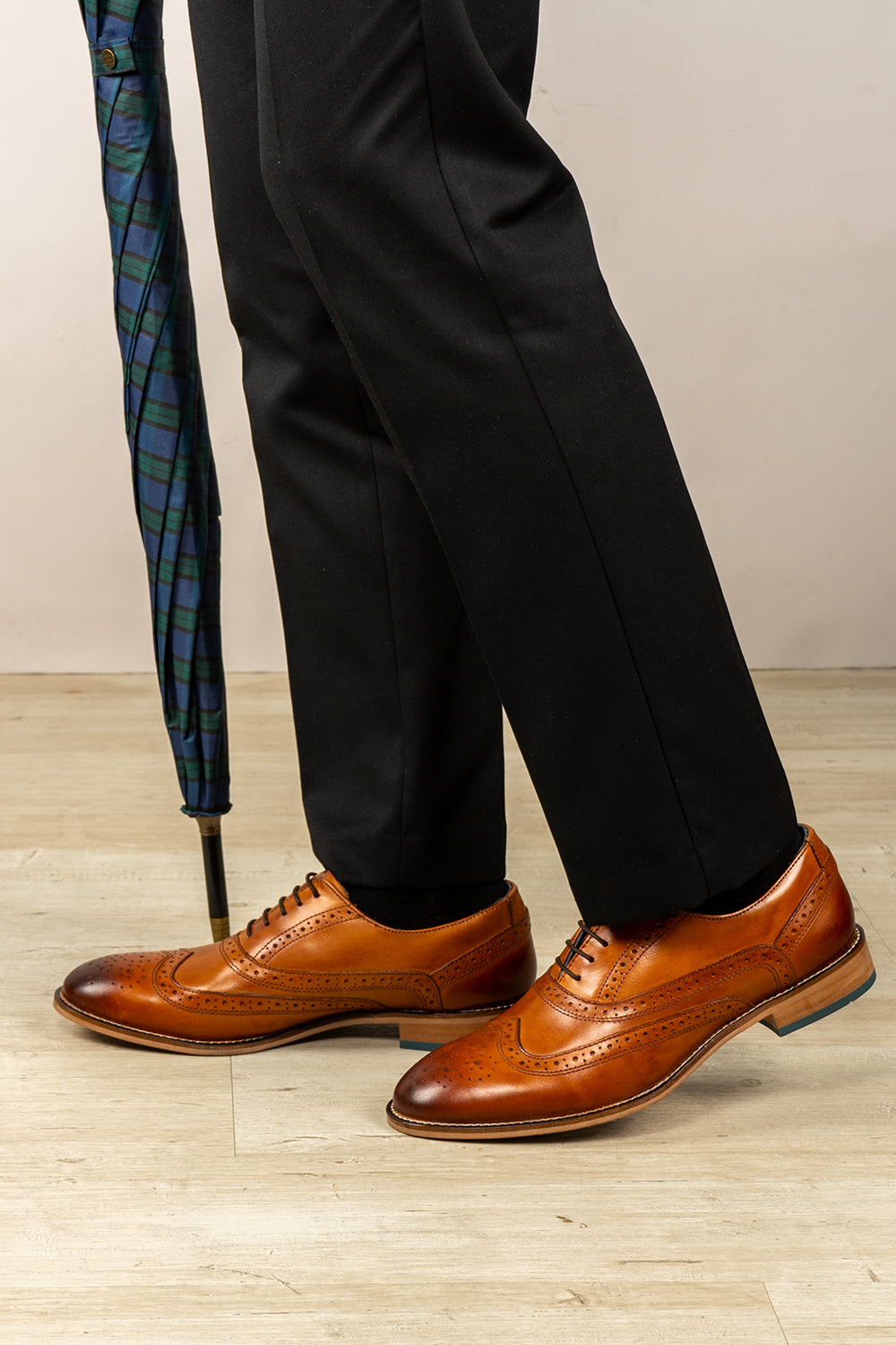 Side shot Tan Shoes