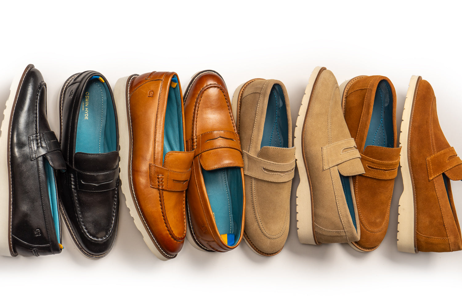 4 pairs of casual loafers