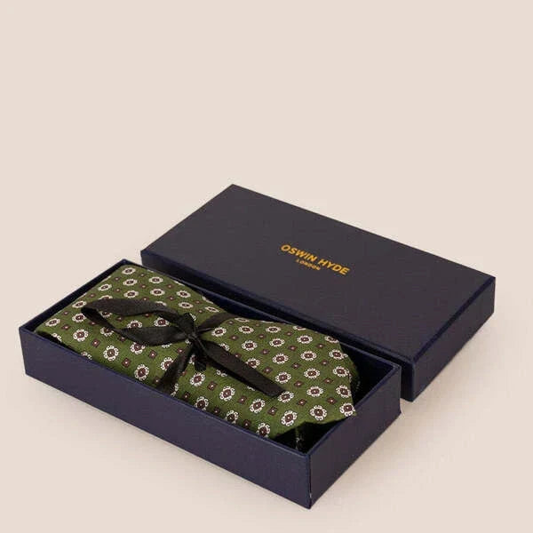 Tie and pocket square gift set by Oswin Hyde