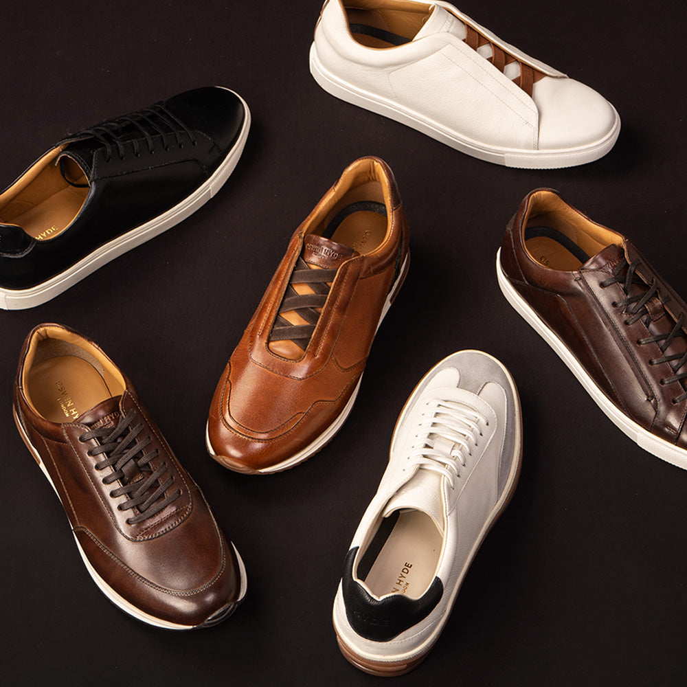 Oswin Hyde Premium Mens Leather Sneakers