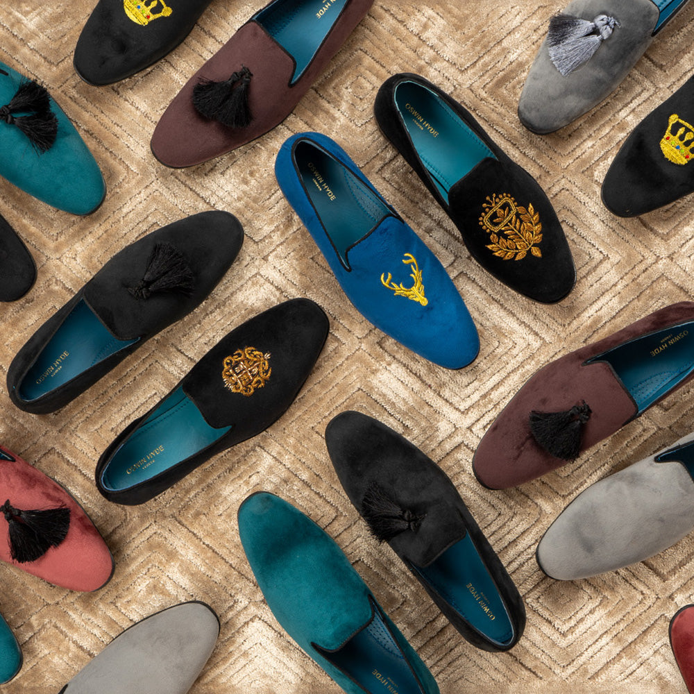 mens Smoking Slippers - Oswin Hyde