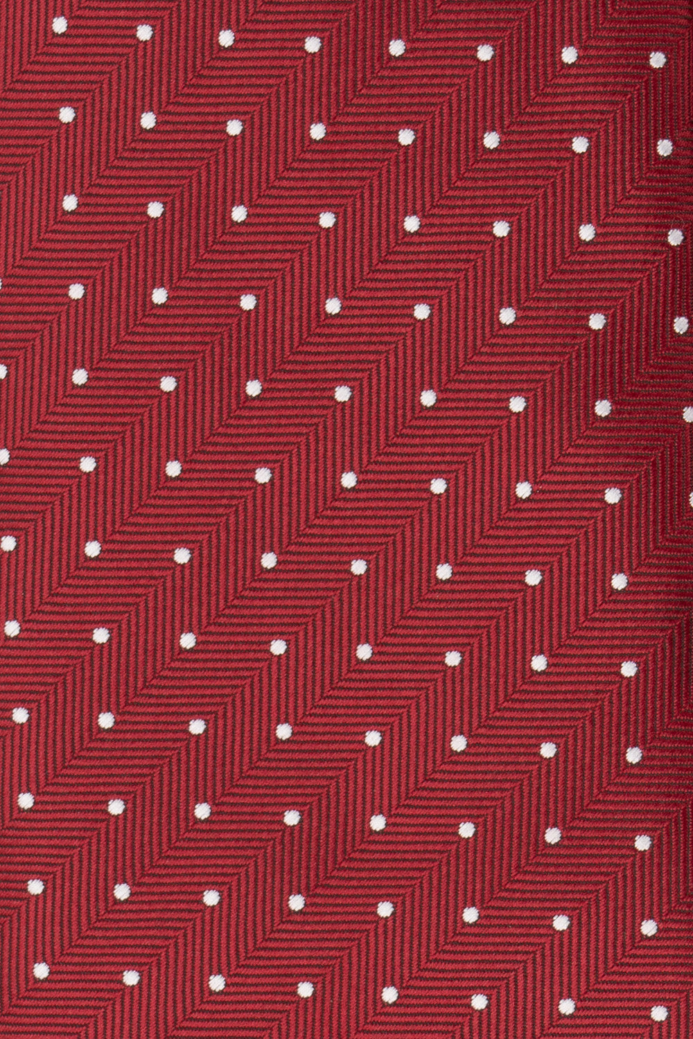 Polka Red tie with intricate design, ideal for weddings, office wear, and formal occasions.