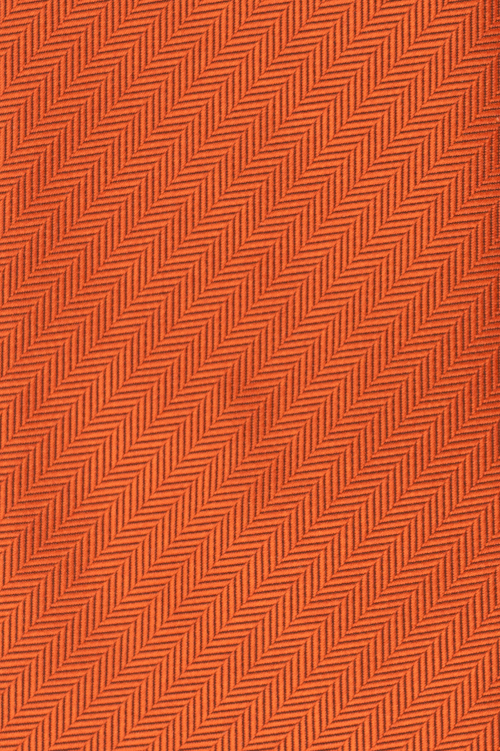 Orange Self Stripe tie with textured design, perfect for weddings, office wear, and formal occasions.