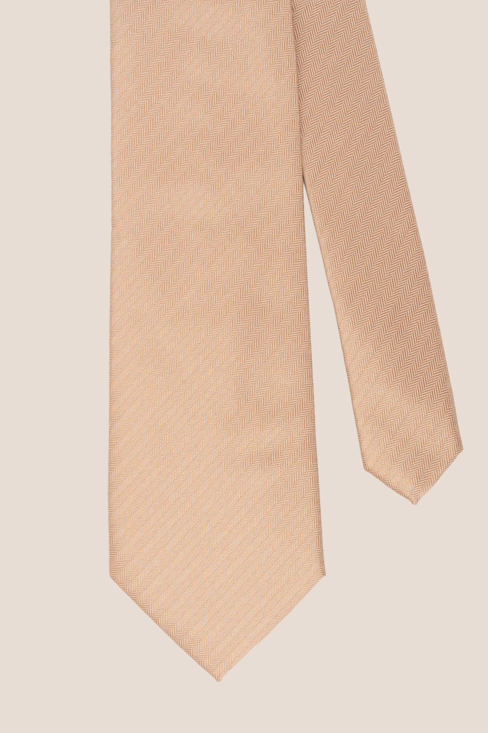 Champagne Self Stripe tie with elegant design, perfect for weddings, office wear, and formal events.