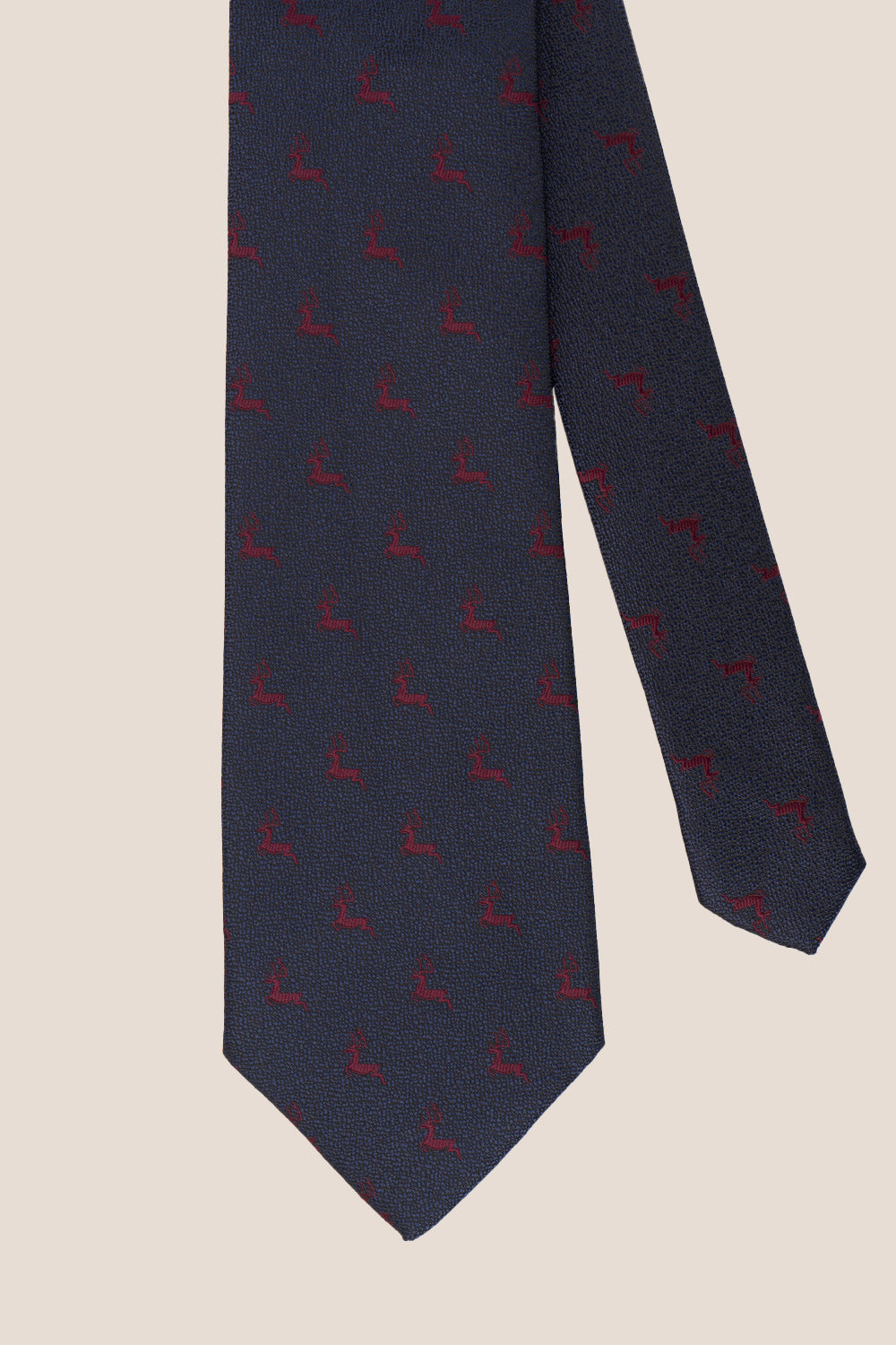 Stag Blue tie with elegant design, ideal for weddings, office wear, and casual outings.