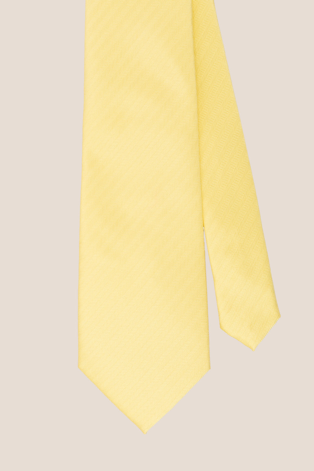 Yellow Self Stripe tie with luxurious design, ideal for weddings, office wear, and formal occasions.
