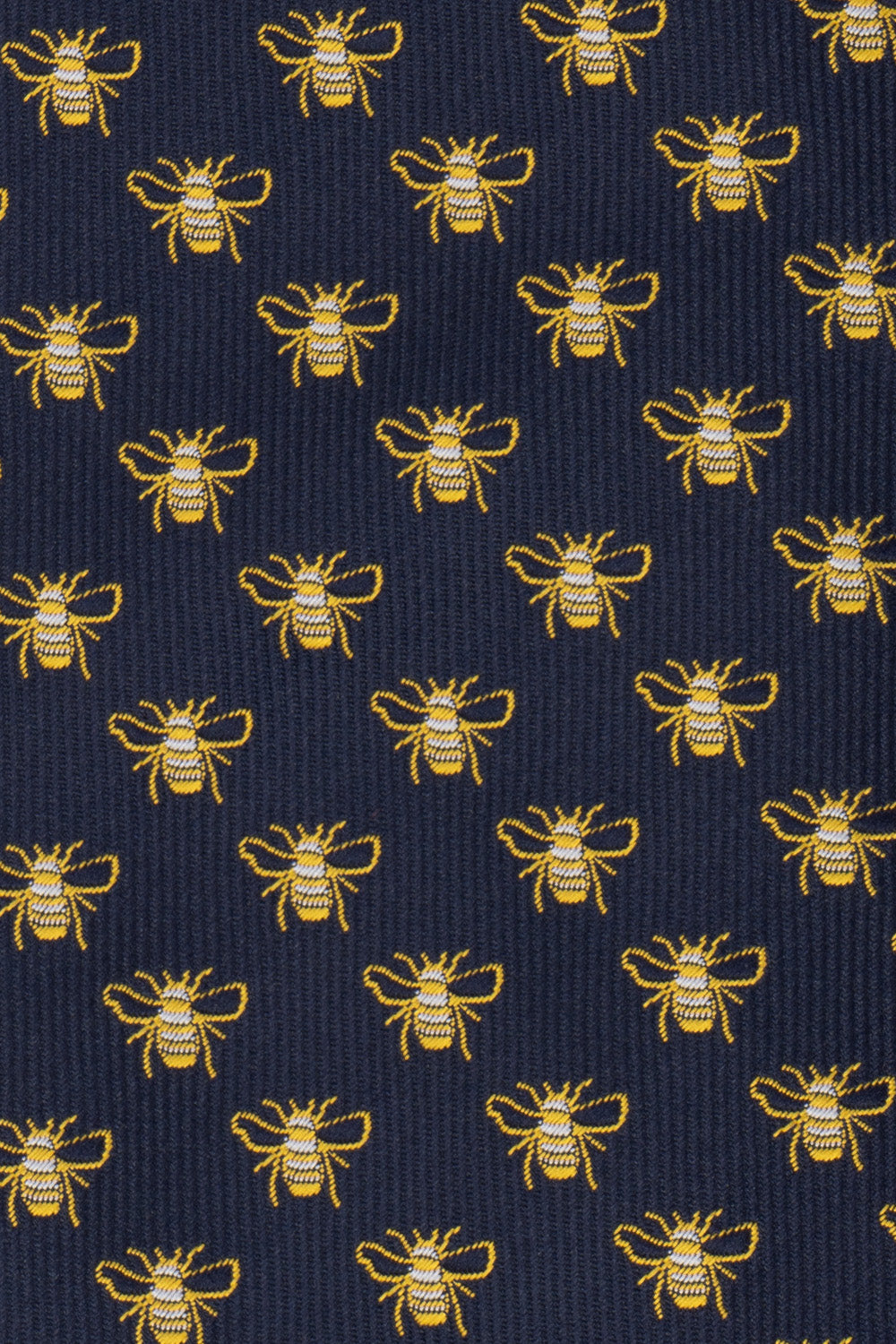 Bee Navy tie with sophisticated design, perfect for weddings, office wear, and casual outings.