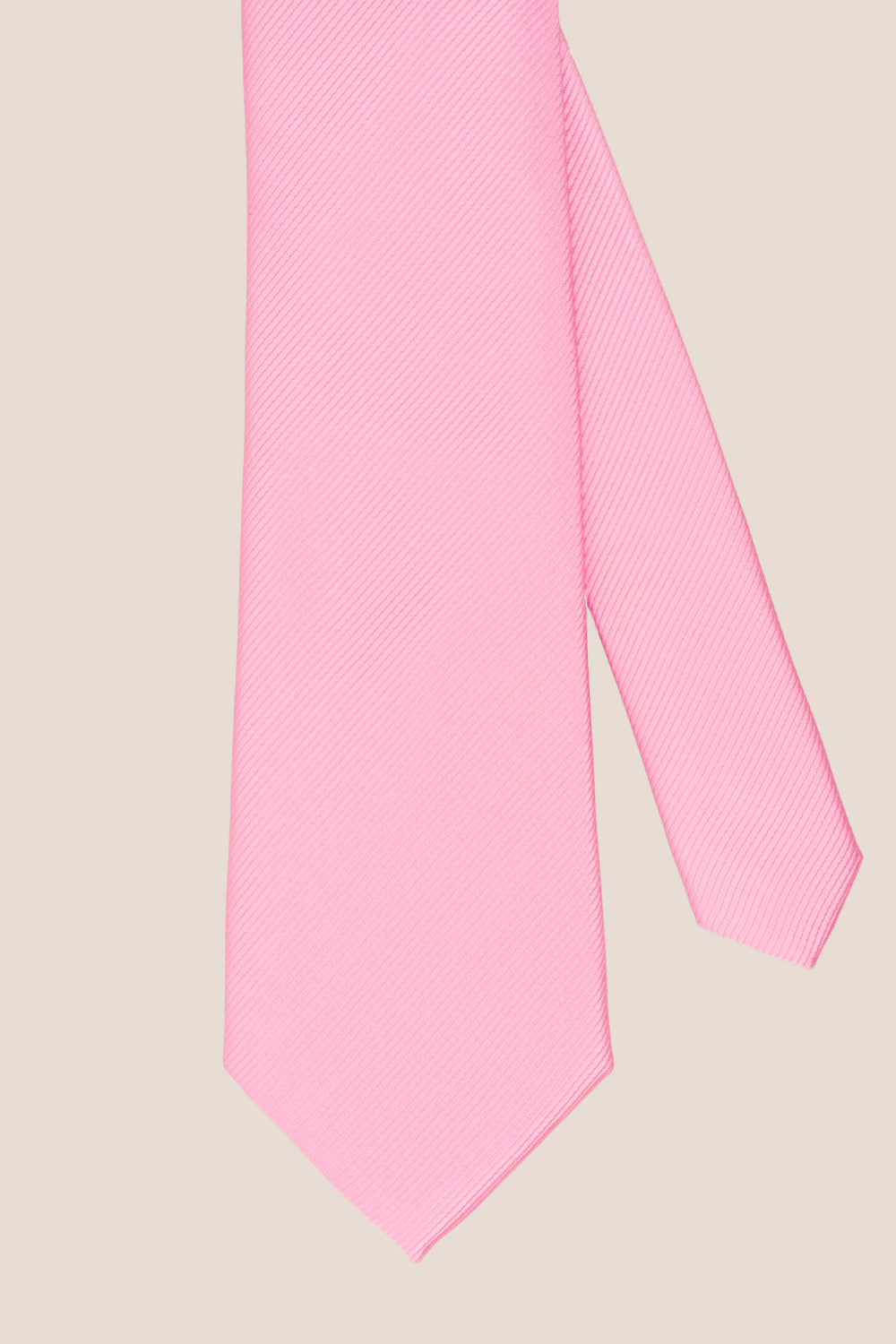 Pink Ribbed tie with ribbed design, perfect for weddings, office wear, and formal occasions.