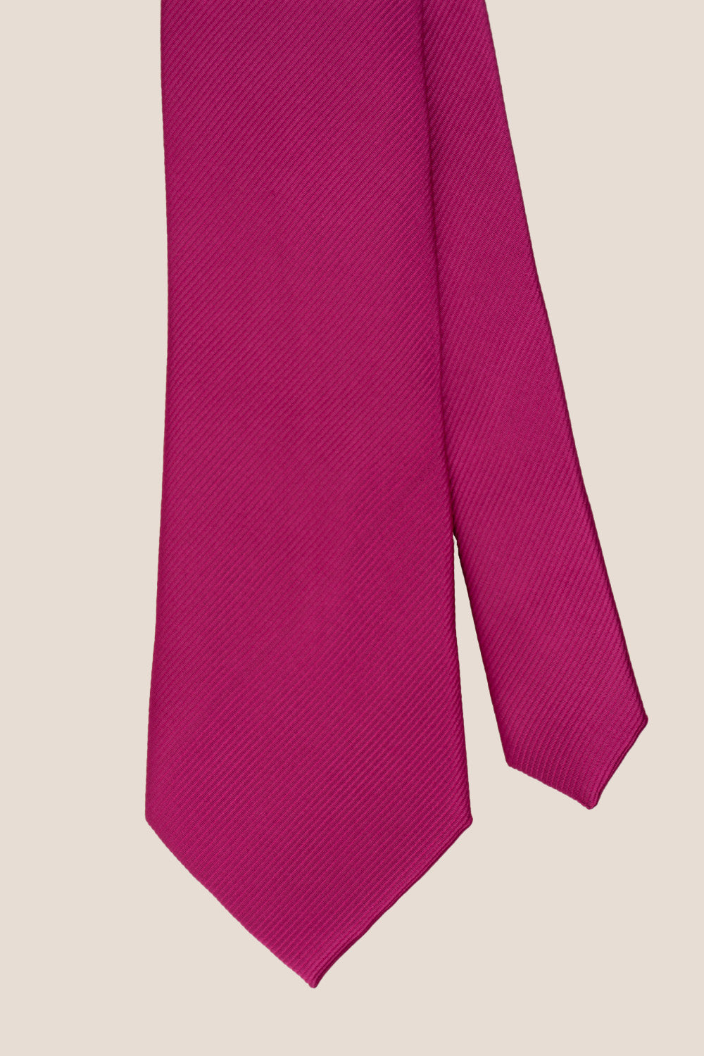 Hot Pink Ribbed tie with luxurious fabric, perfect for weddings, office wear, and formal occasions.