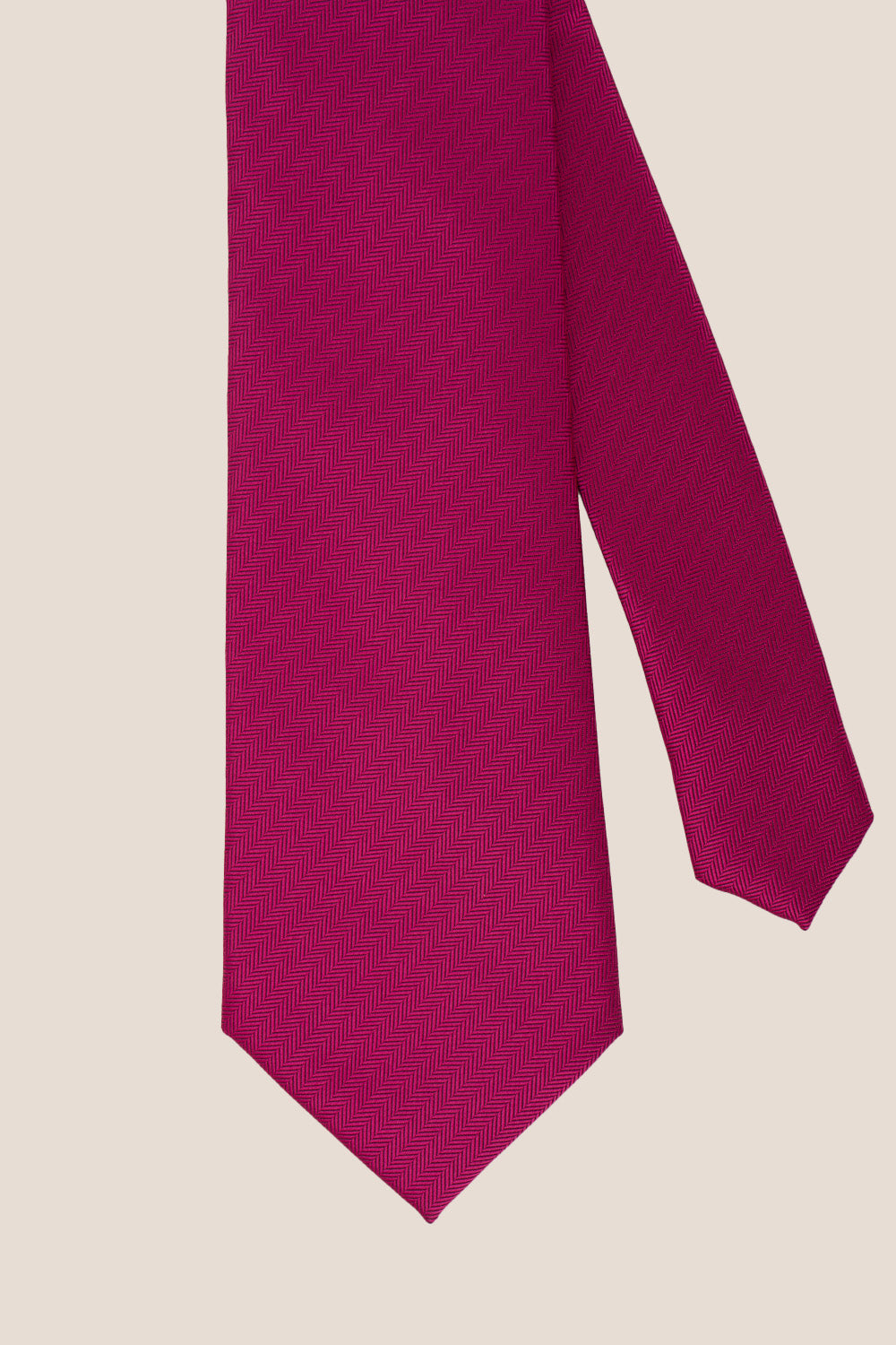 Hot Pink Self Stripe tie with luxurious design, ideal for weddings, office wear, and formal occasions.