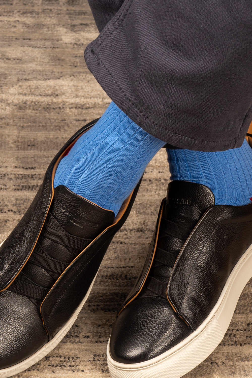 Oswin Hyde Grange three pairs of luxurious socks for men, offering comfort and elegance.