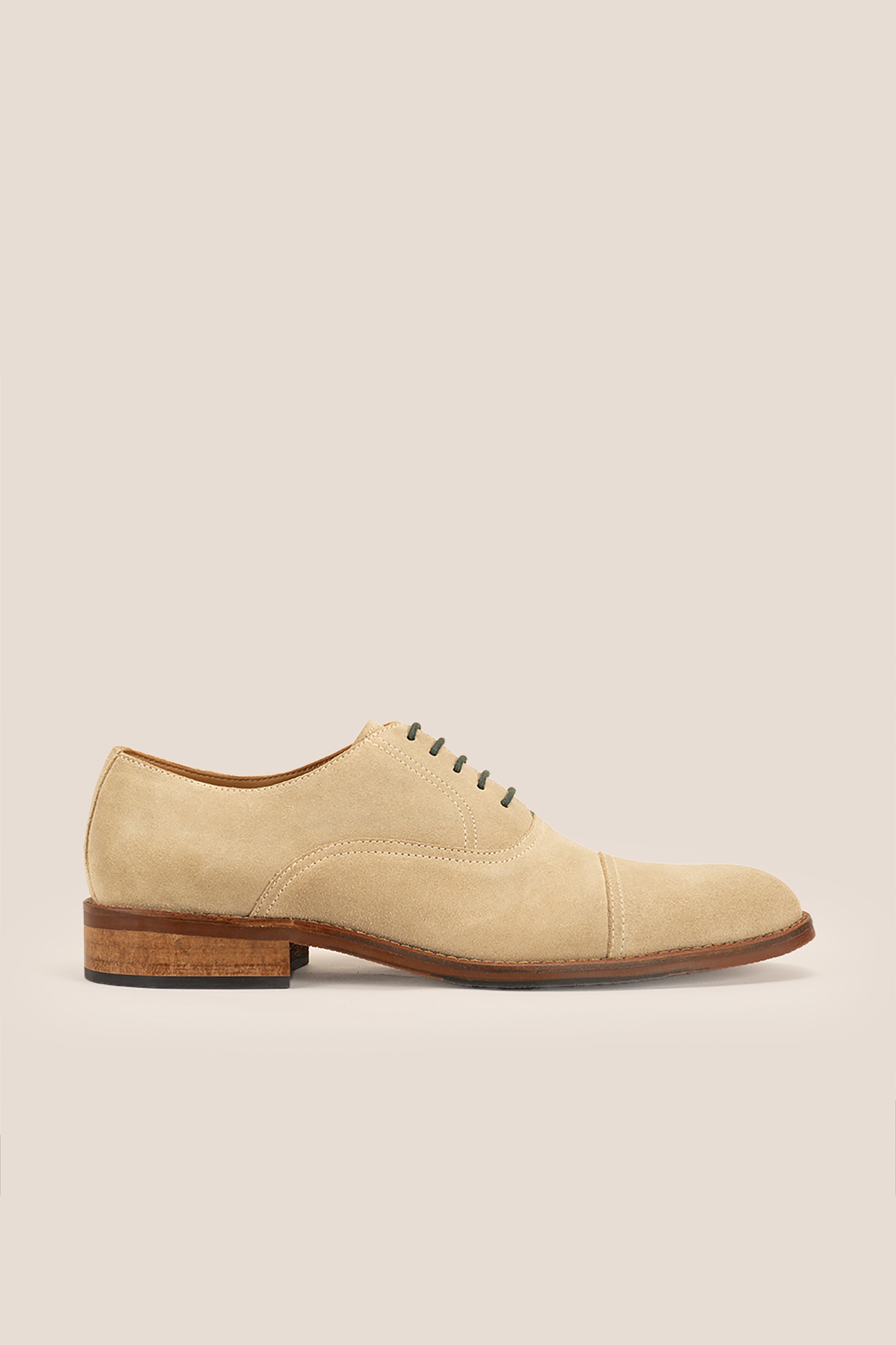Elise Sand Suede Oxford Shoe | Oswin Hyde