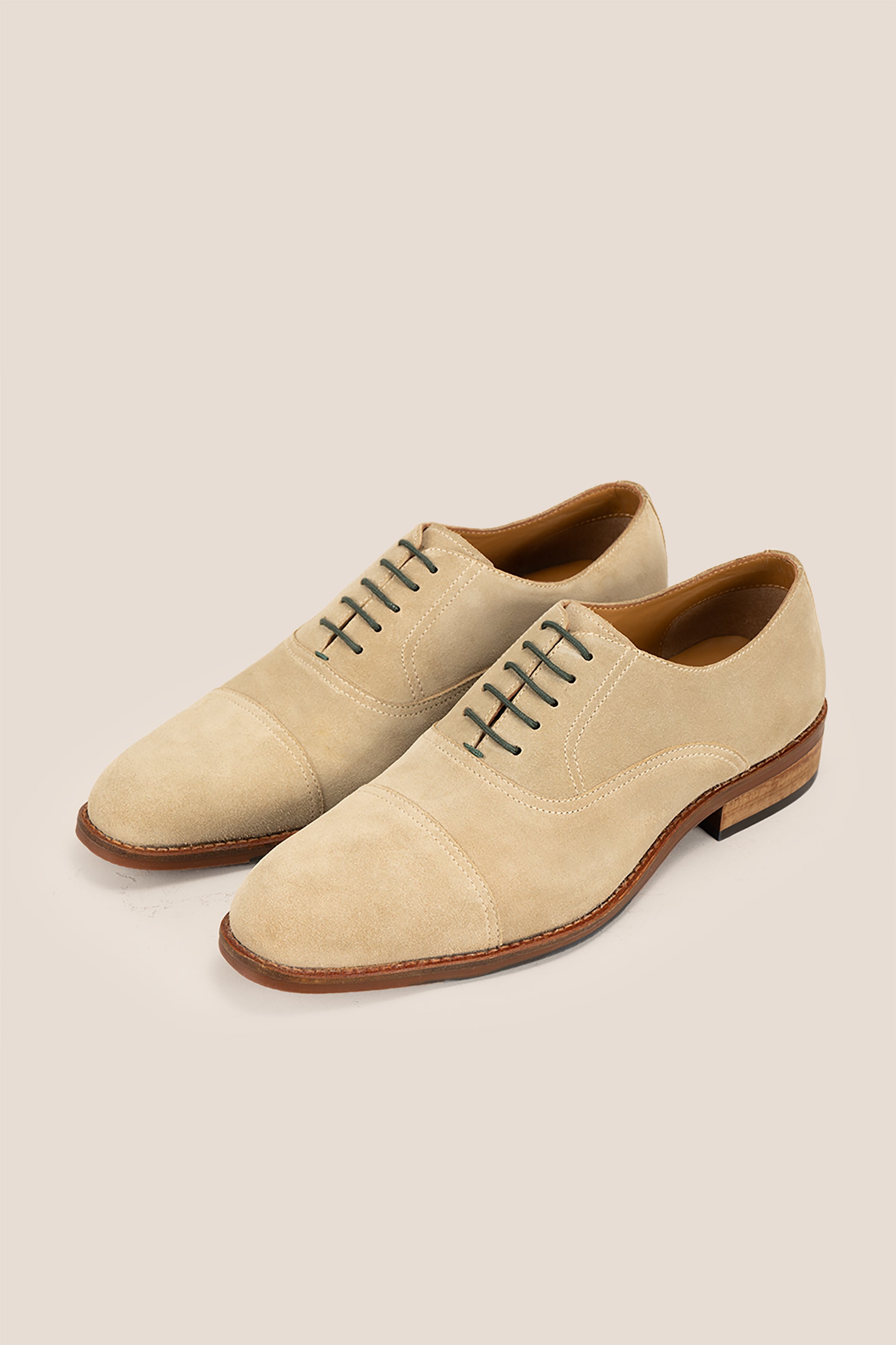 Elise Sand Suede Oxford Shoe | Oswin Hyde