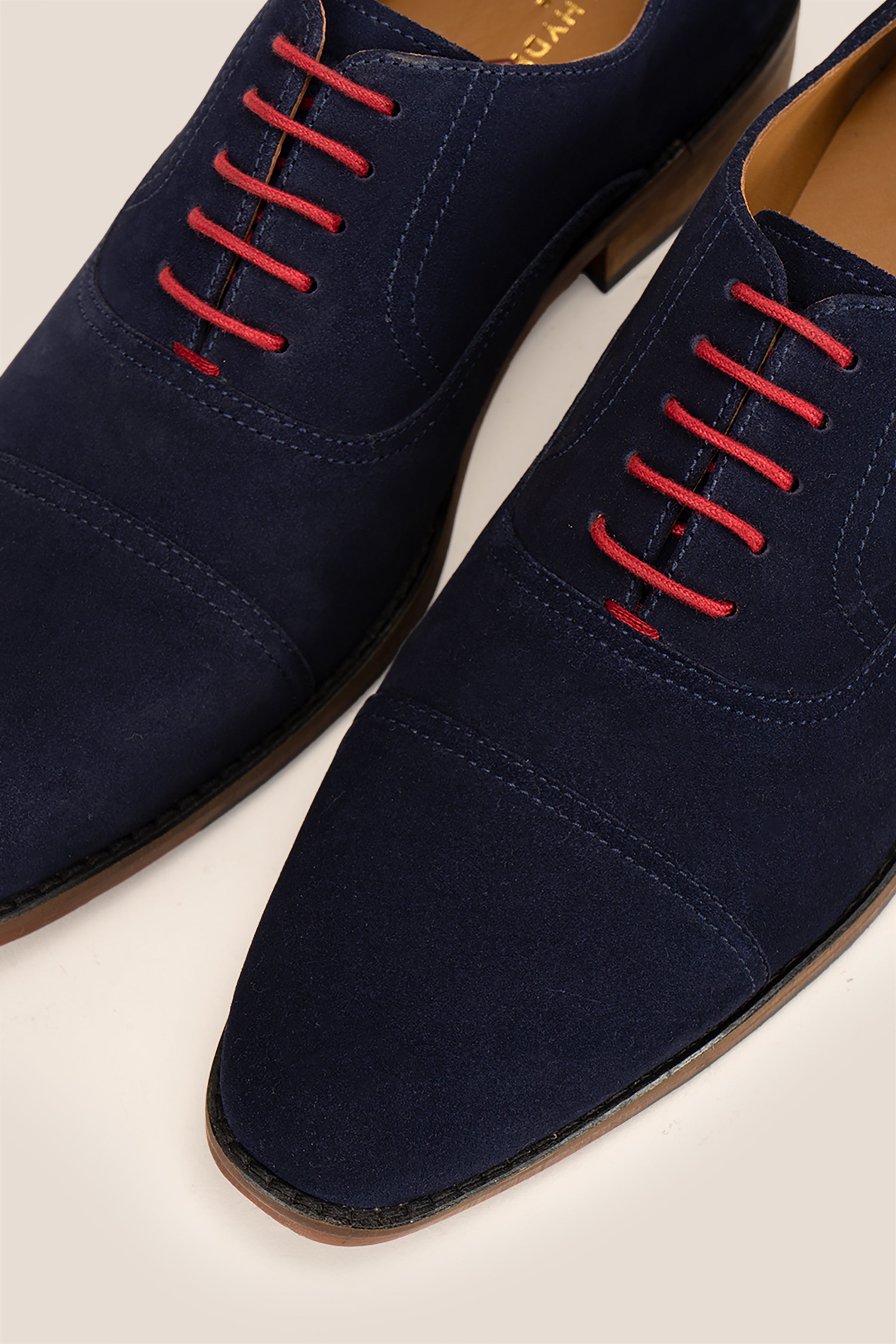 Elise Navy Suede Oxford Shoe | Oswin Hyde