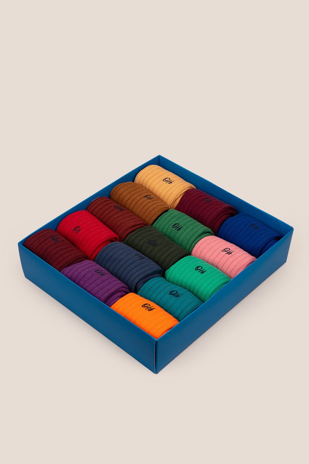 Oswin Hyde Ultimate Colour Collection fifteen pairs of socks in solid colors with soft fabric and all day comfort for all occasion