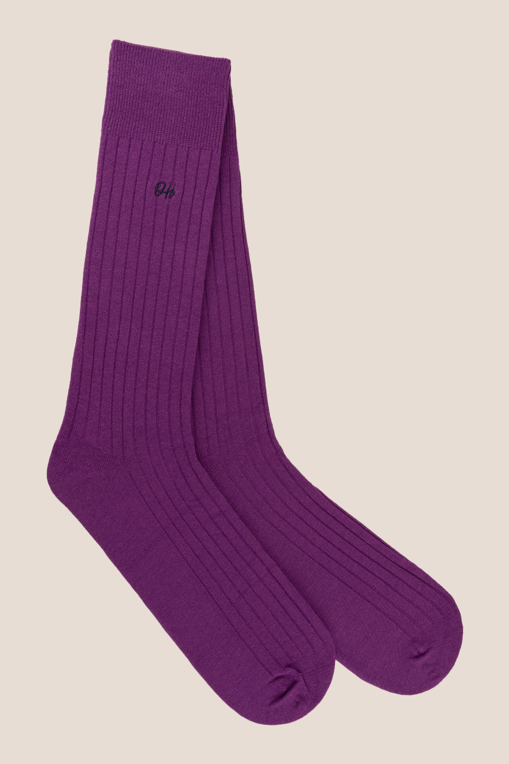 Oswin Hyde Statement three pack socks in purple, blue, and pink for men, offering bold luxury and style.