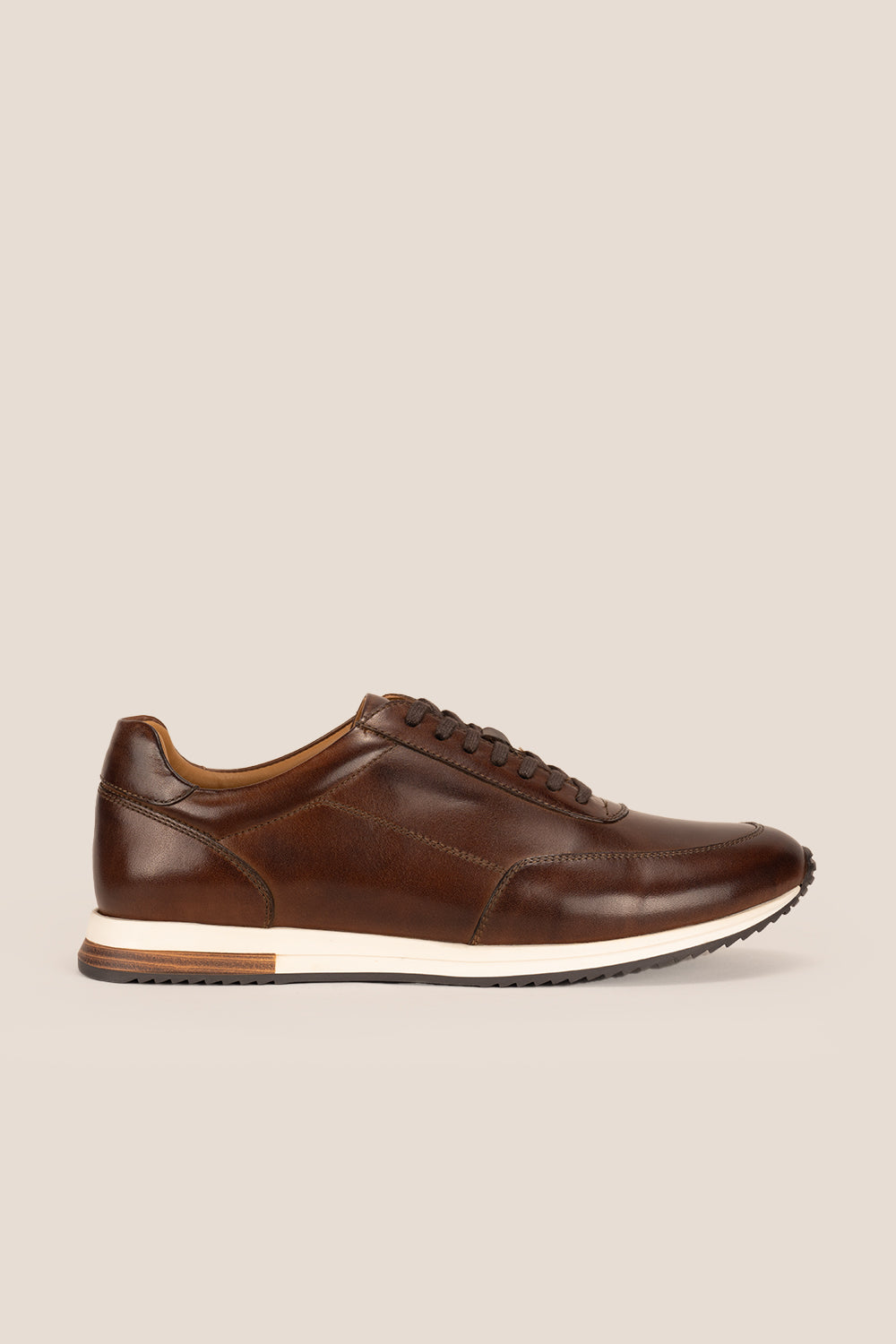 Spencer Brown Leather Sneakers | Oswin Hyde