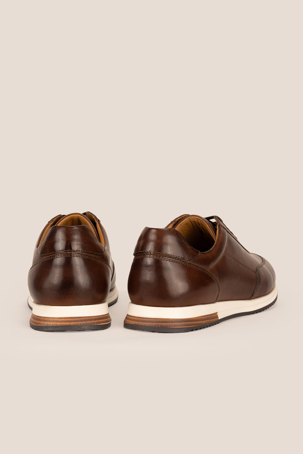 Spencer Brown Leather Sneakers | Oswin Hyde