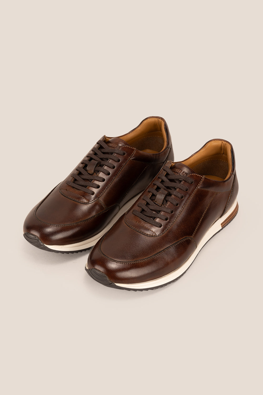 Spencer Brown Leather Sneakers | Oswin Hyde