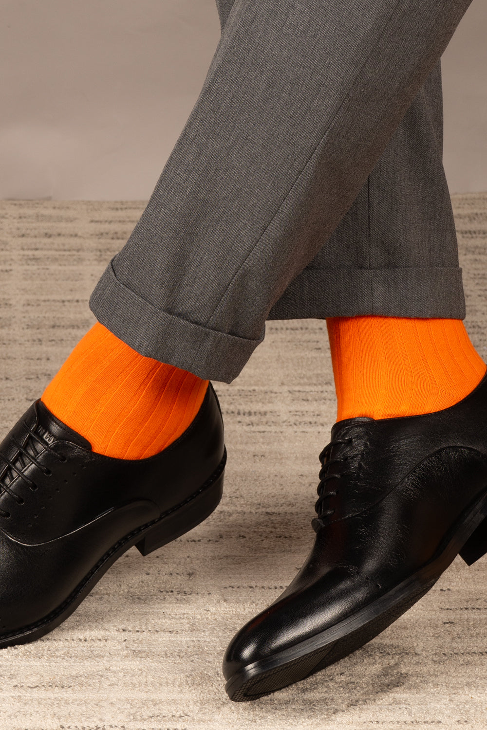 Oswin Hyde Brave three pack socks in Mint Green, Dark Cyan Blue, and Neon Orange for men, offering bold comfort and style.