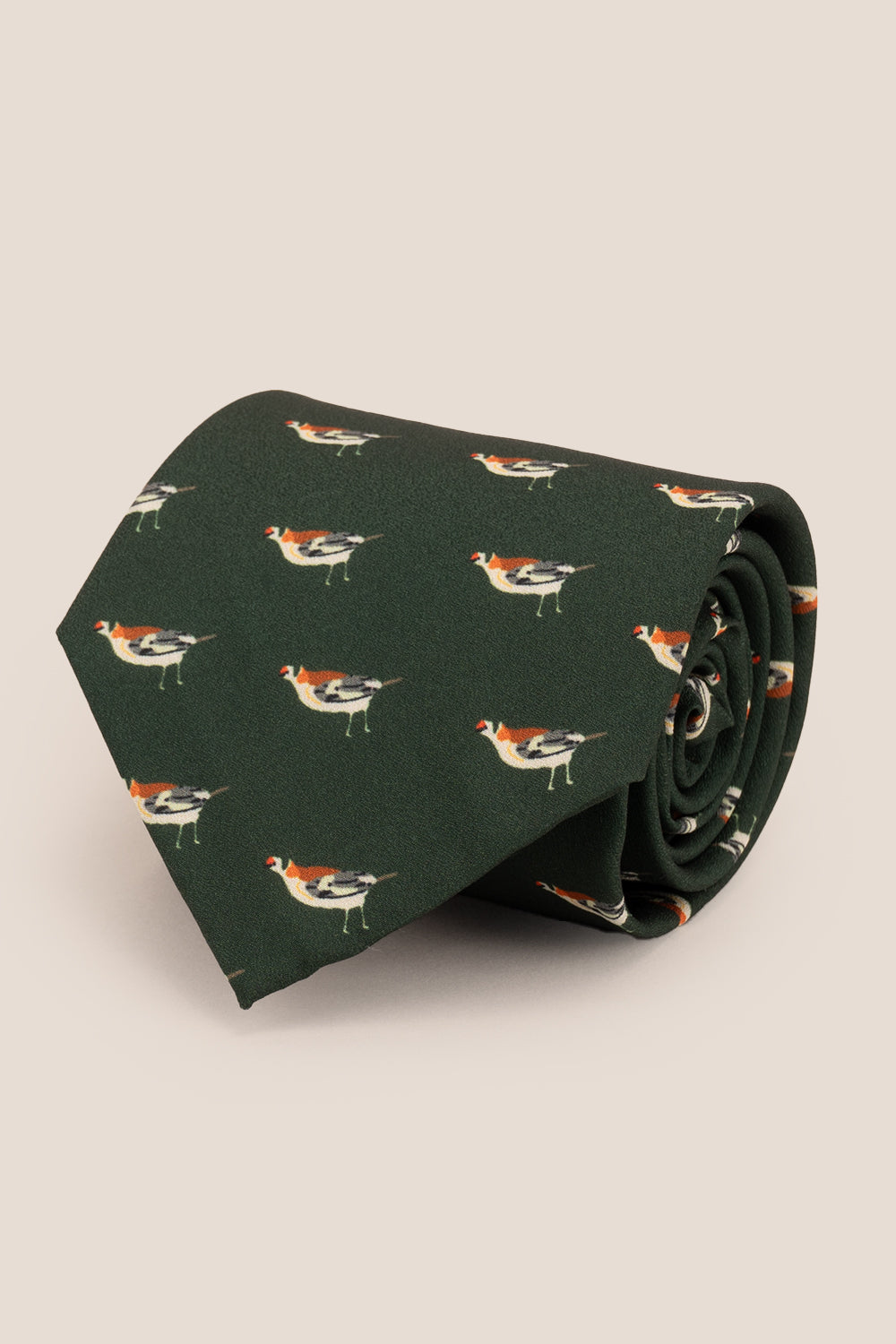 Flutter Green tie with printed design, ideal for weddings, office events, and formal occasions.