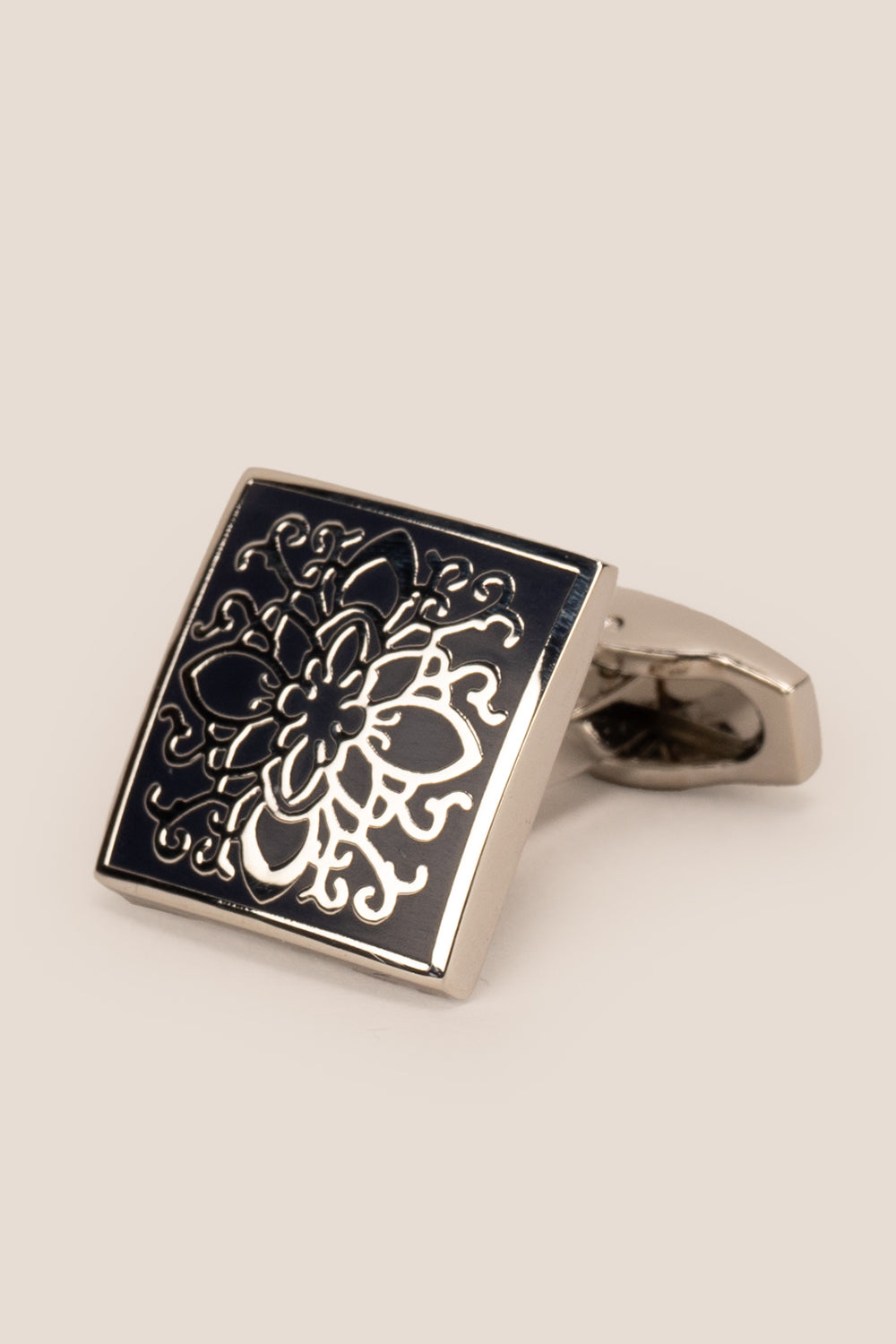 Men's Lyon Silver Cufflink Square | Oswin Hyde