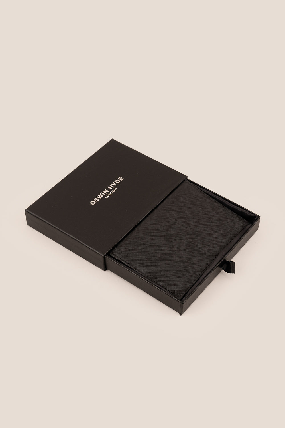 Covent Black Passport Holder | Oswin Hyde