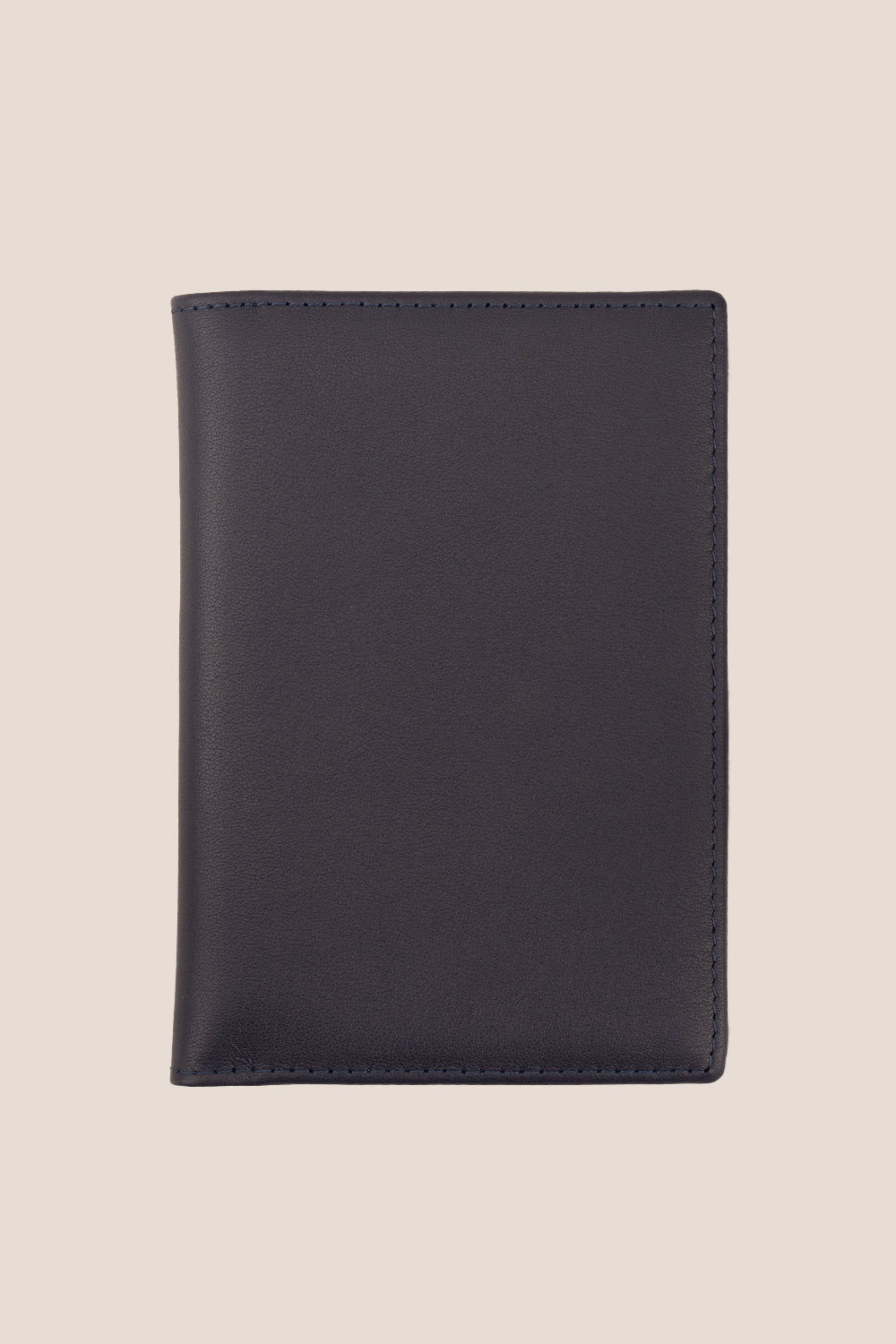 Covent Navy Grain Passport Holder | Oswin Hyde