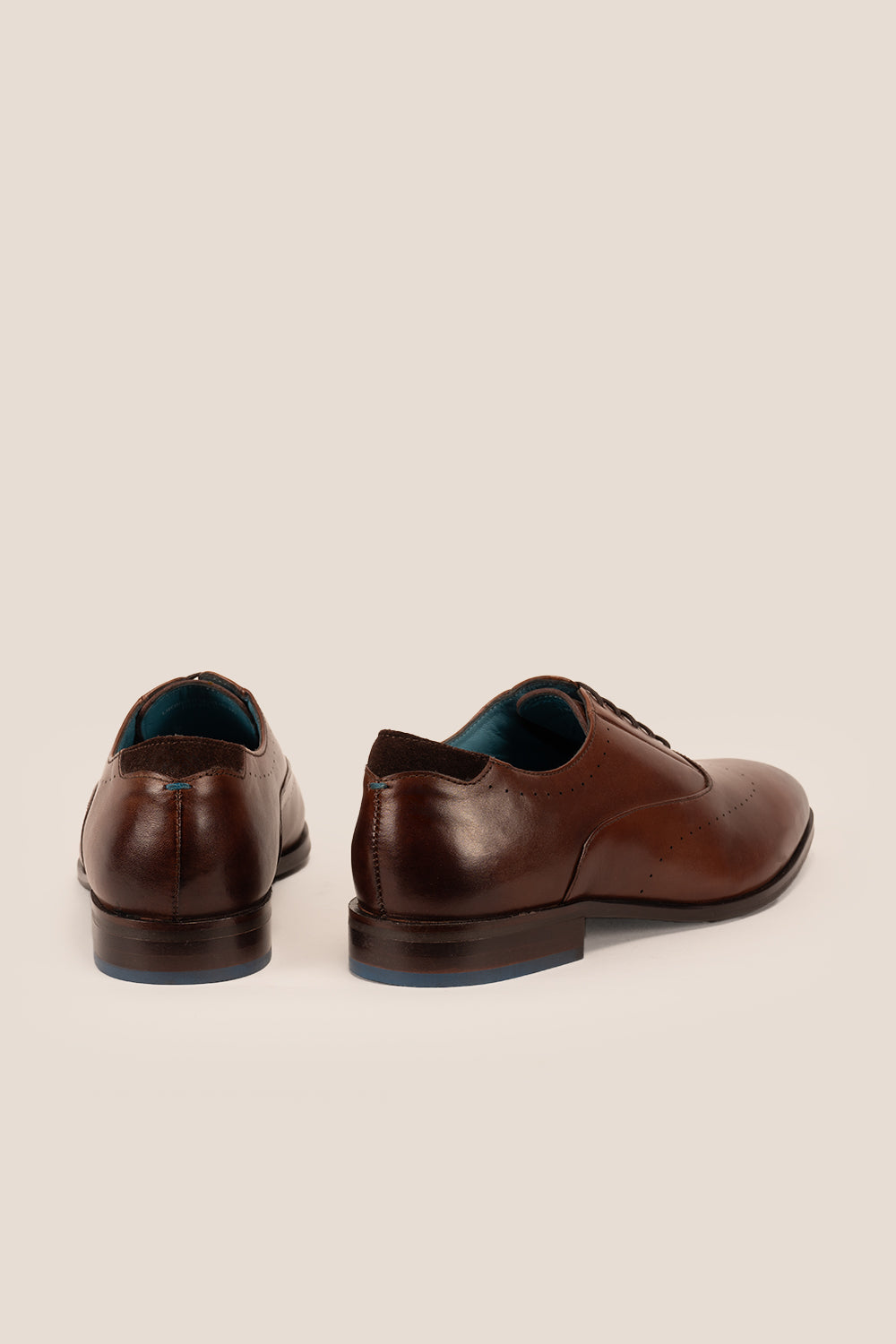 Dean Brown men’s Oxford leather shoes in rich brown, crafted with premium leather for formal and smart casual occasions.