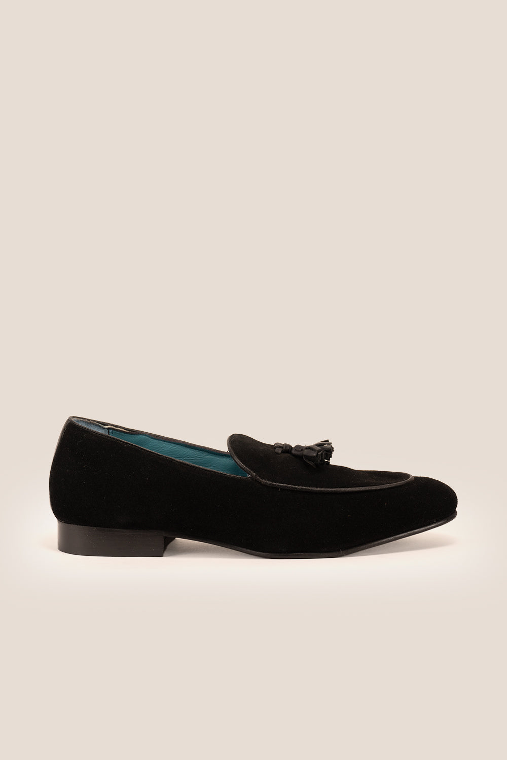 Barclays Black suede tassel loafer for men featuring premium suede and classic tassel design, ideal for formal and smart casual occasions.