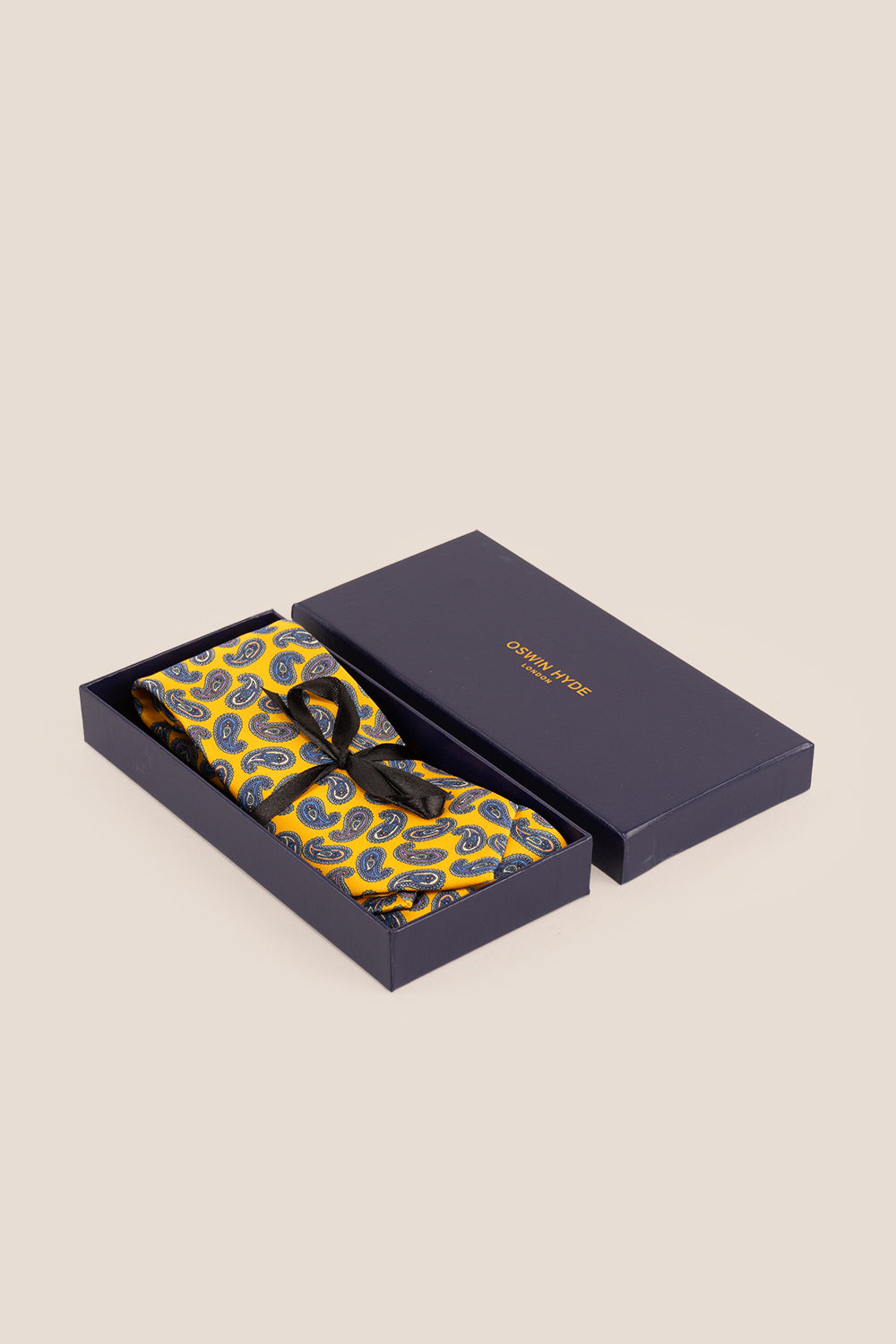 Paisley Yellow tie with elegant design, ideal for weddings, office wear, and everyday occasions.
