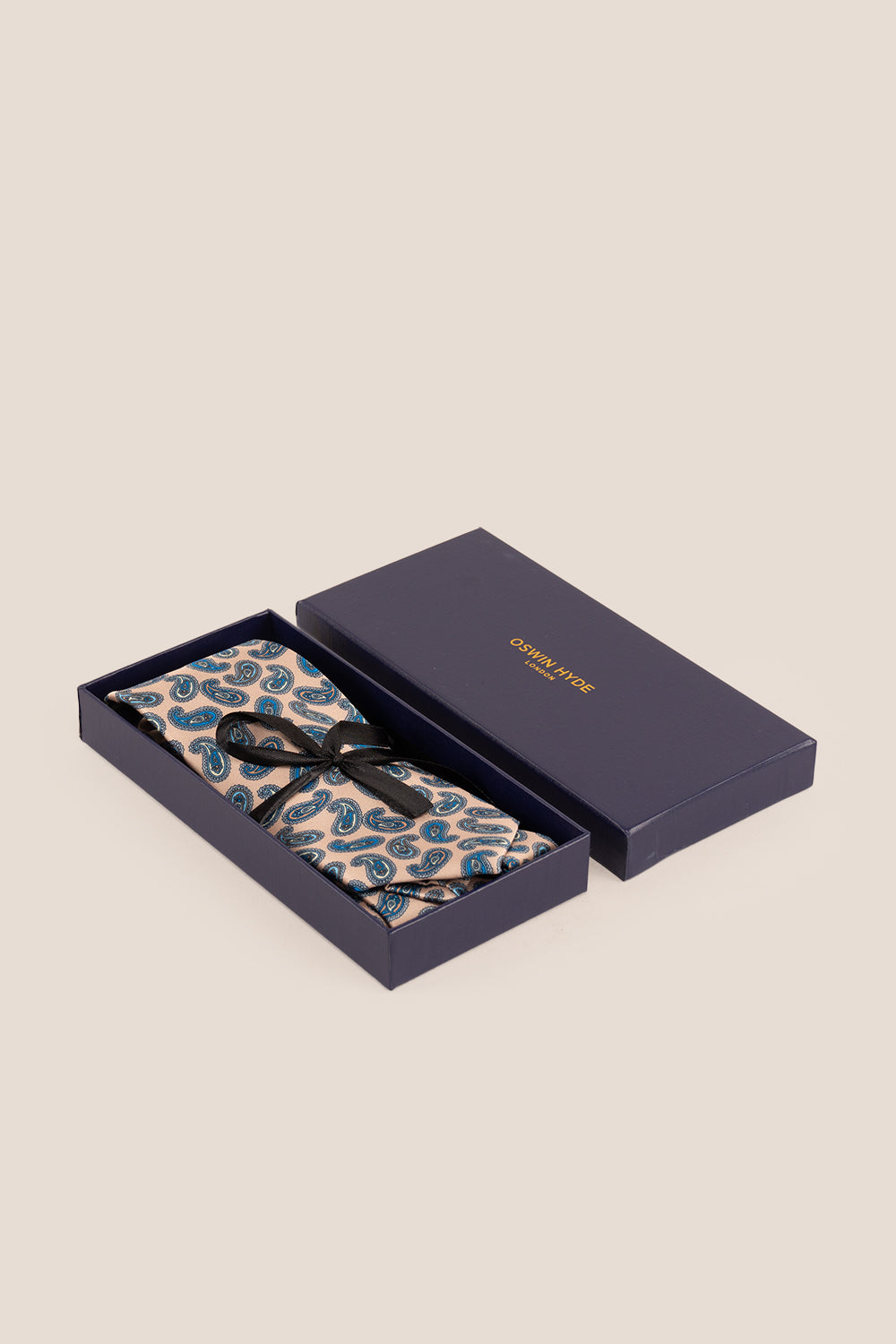 Paisley Champagne tie with sophisticated design, perfect for weddings, office wear, and casual events.