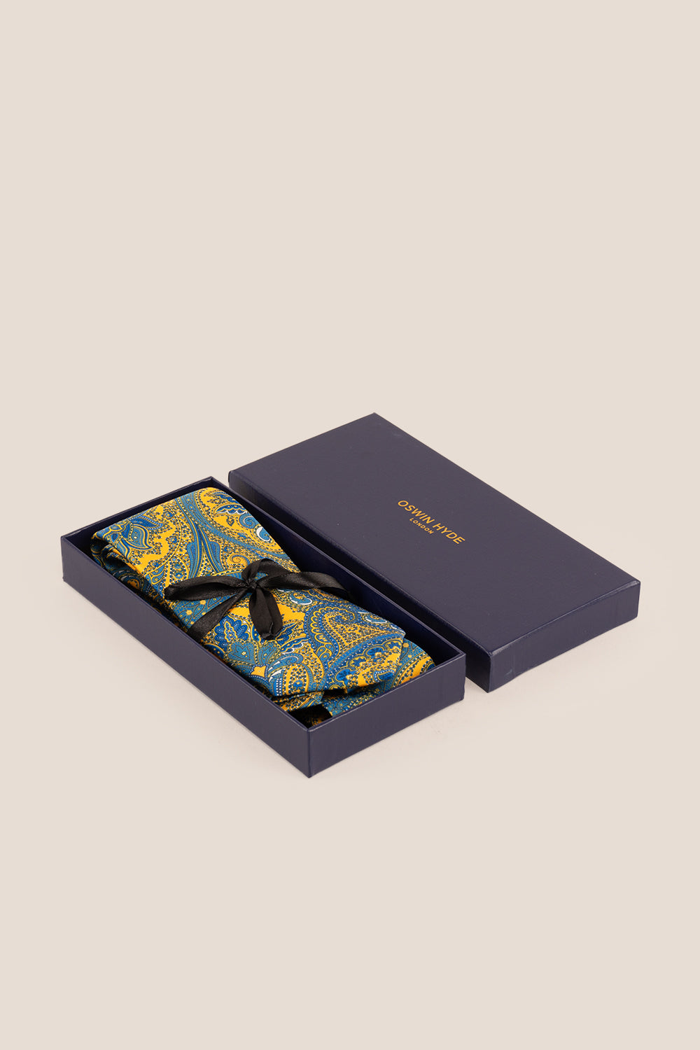 Print Yellow tie with sophisticated design, perfect for weddings, office wear, and casual occasions.