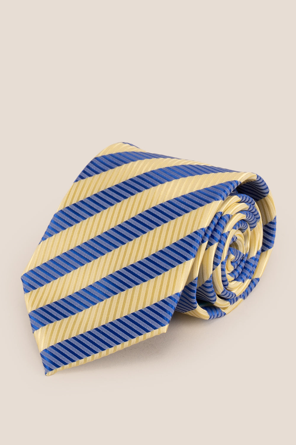 Vintage Stripe Navy Cream tie with sophisticated design, ideal for weddings, office wear, and formal occasions.