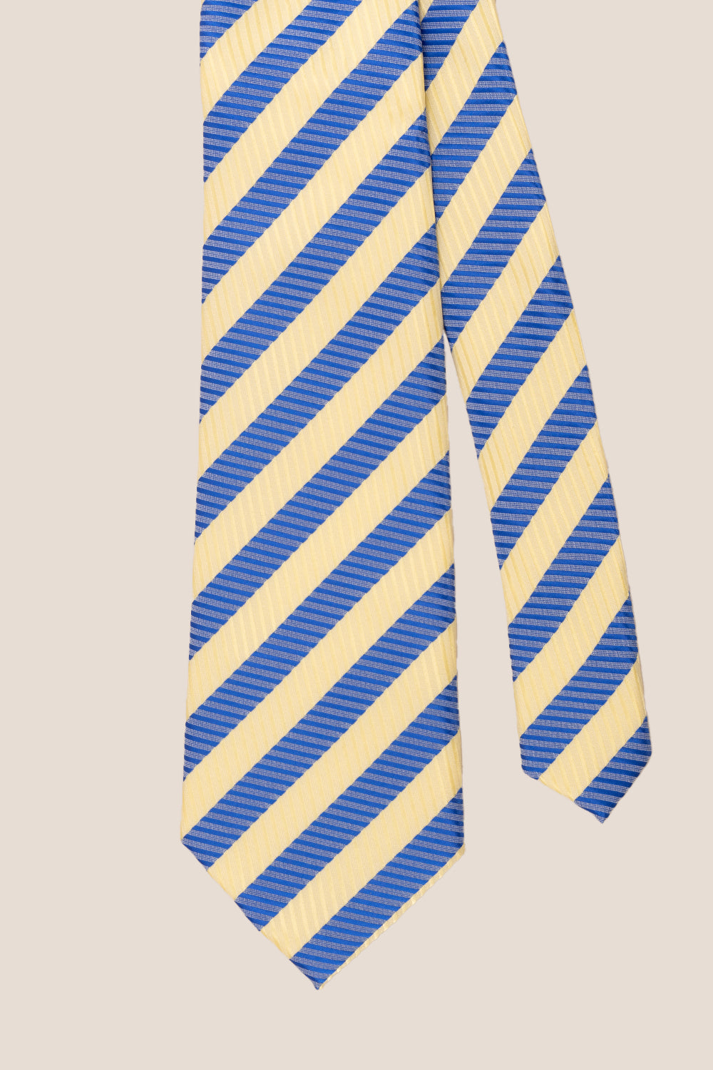 Vintage Stripe Navy Cream tie with sophisticated design, ideal for weddings, office wear, and formal occasions.