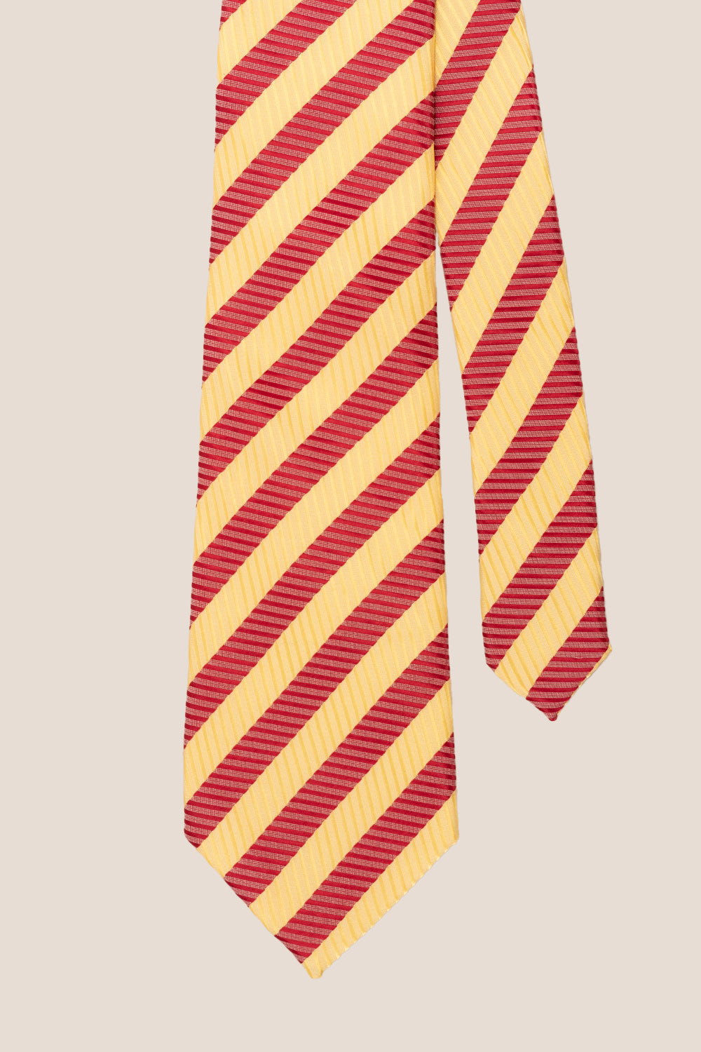 Vintage Stripe Red Gold tie with classic design, ideal for weddings, office wear, and casual occasions.