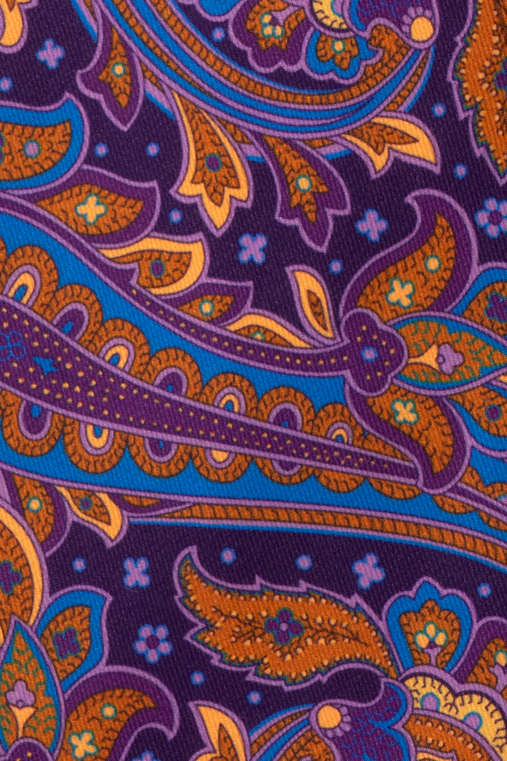 Print Violet tie with vibrant design, ideal for weddings, casual wear, and formal occasions.