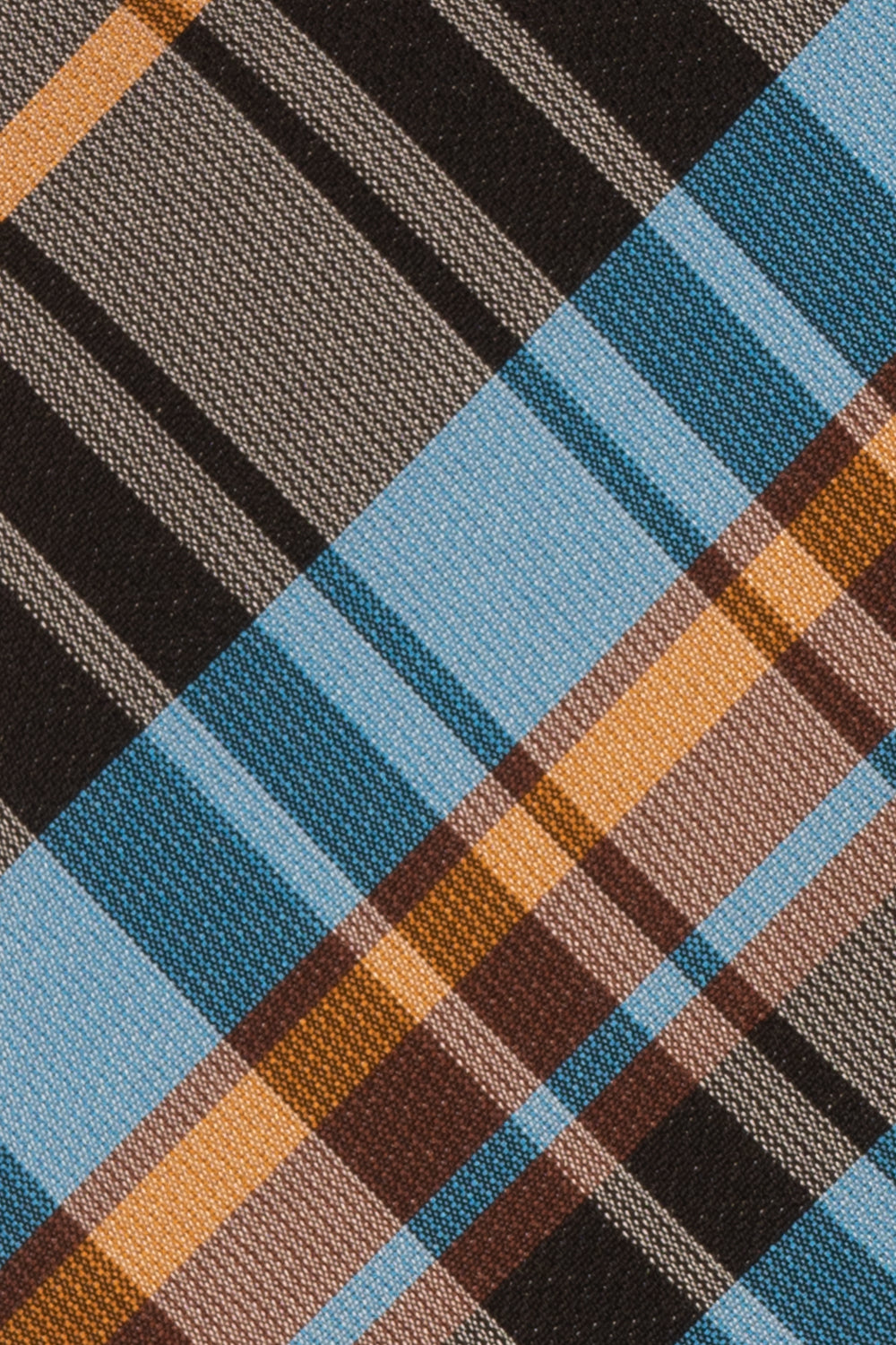 Checks Blue Black tie with sophisticated design, ideal for weddings, office meetings, and casual wear.