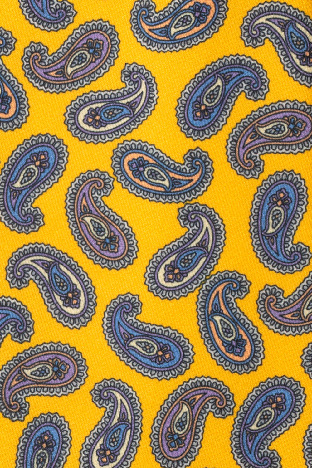 Paisley Yellow tie with elegant design, ideal for weddings, office wear, and everyday occasions.