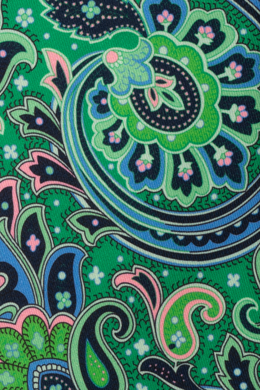 Print Green tie with vibrant design, perfect for weddings, office wear, and casual outings.