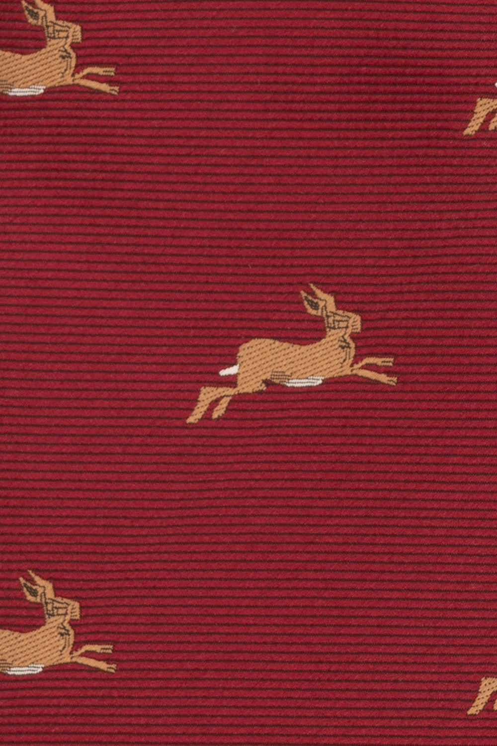 Buck Red tie with luxurious printed design, ideal for weddings, office events, and formal occasions.