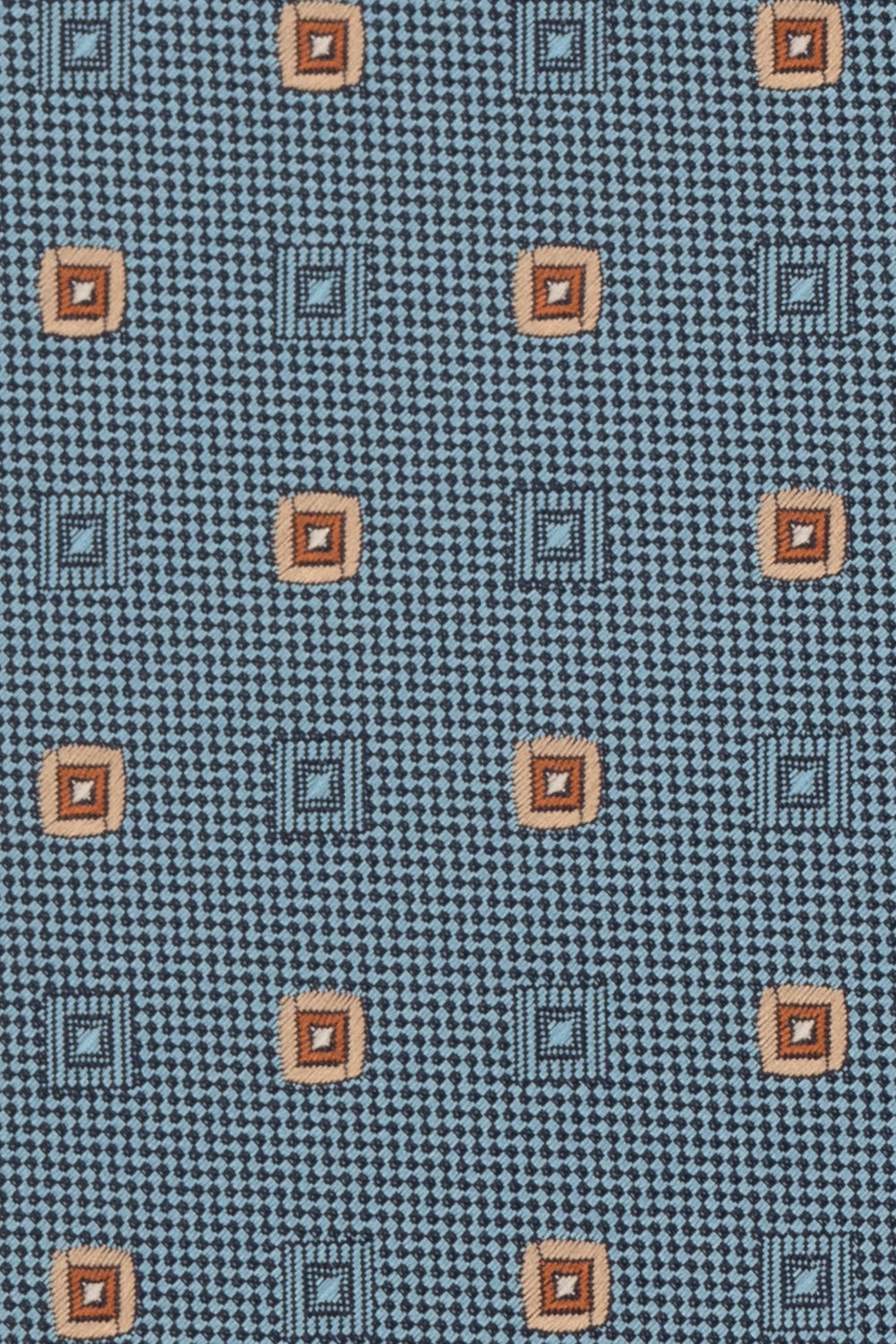 Squares Air Force Blue tie with printed design, ideal for weddings, office events, and formal occasions.