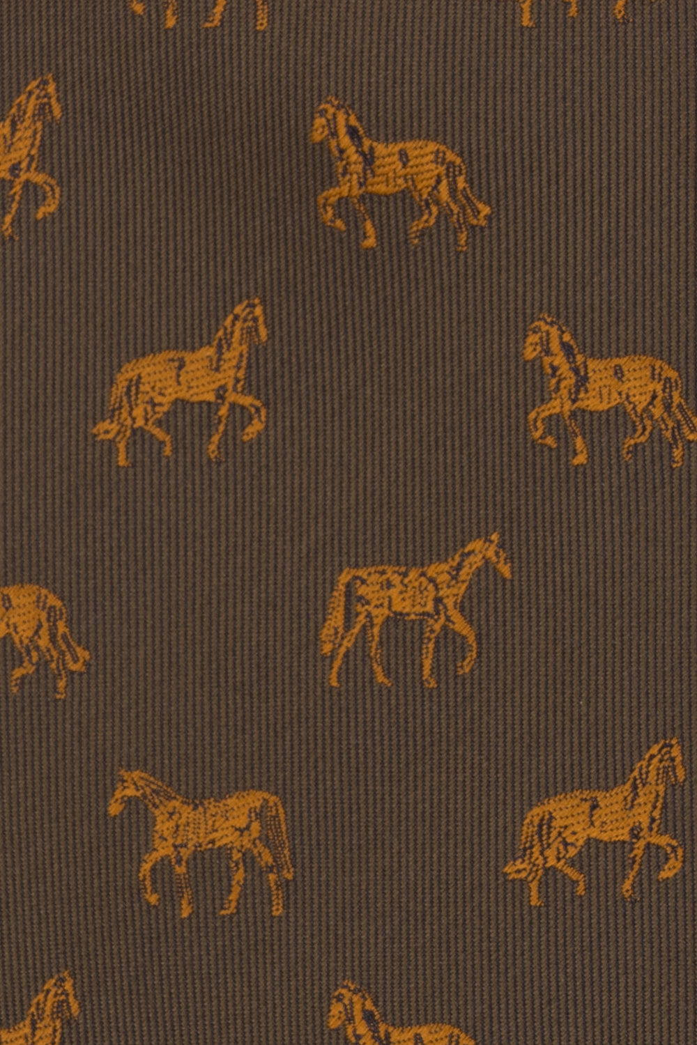 Stallion Deep Green tie with striking stallion print, perfect for weddings, formal events, and office wear.