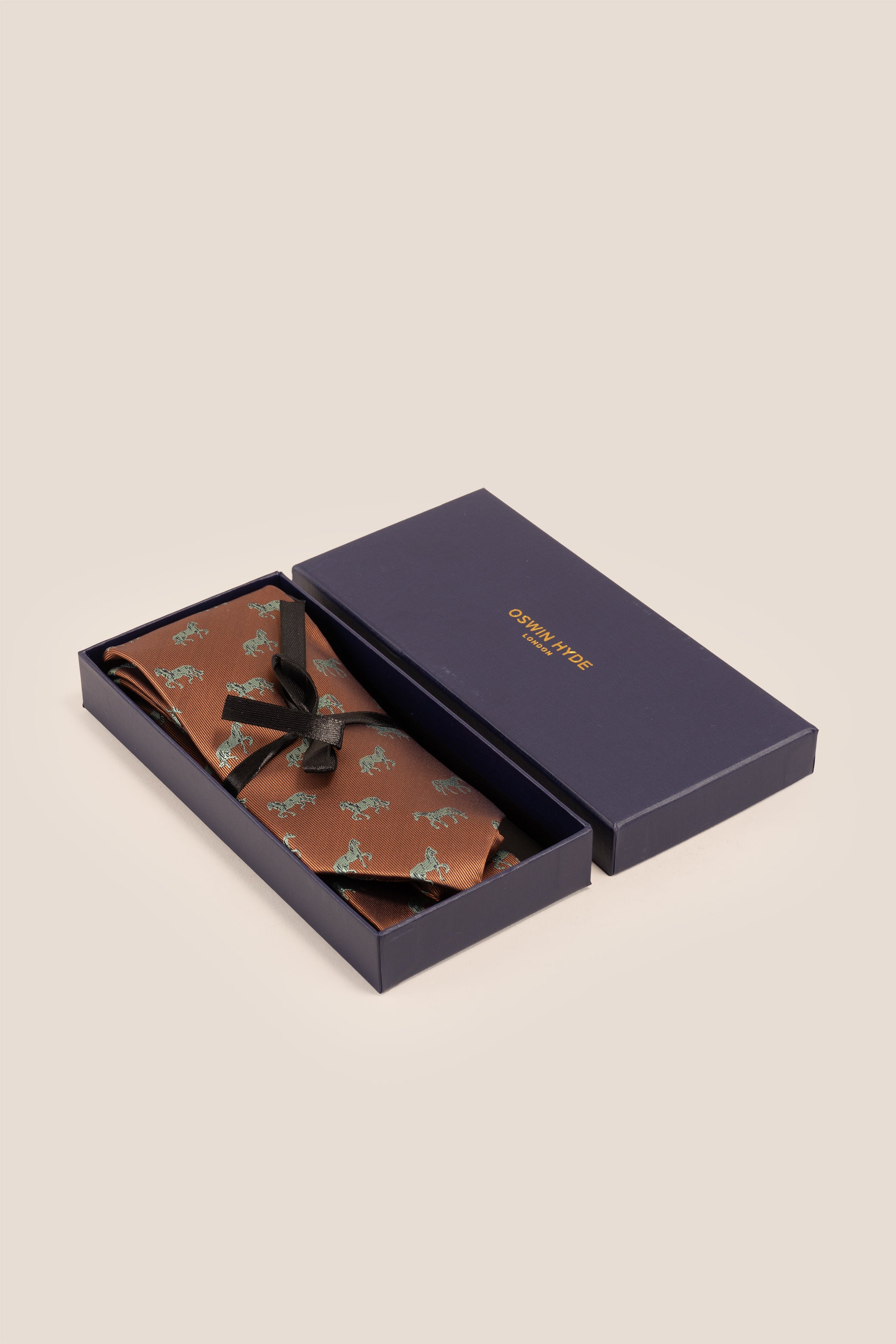 Stallion Bronze tie with luxurious design, ideal for weddings, office events, and formal occasions.