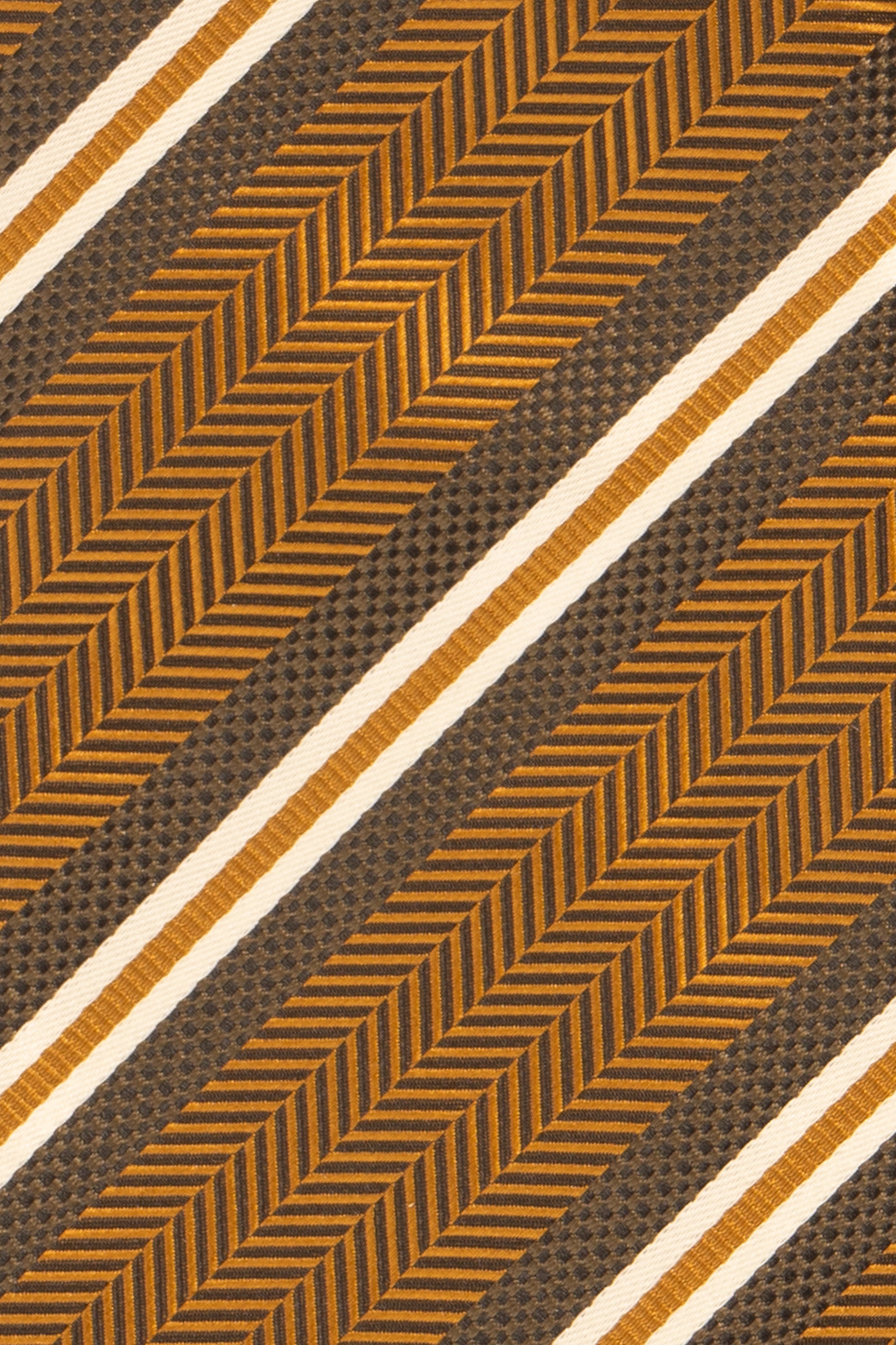 Herringbone Stripes Copper tie with classic design, perfect for weddings, office events, and formal occasions.