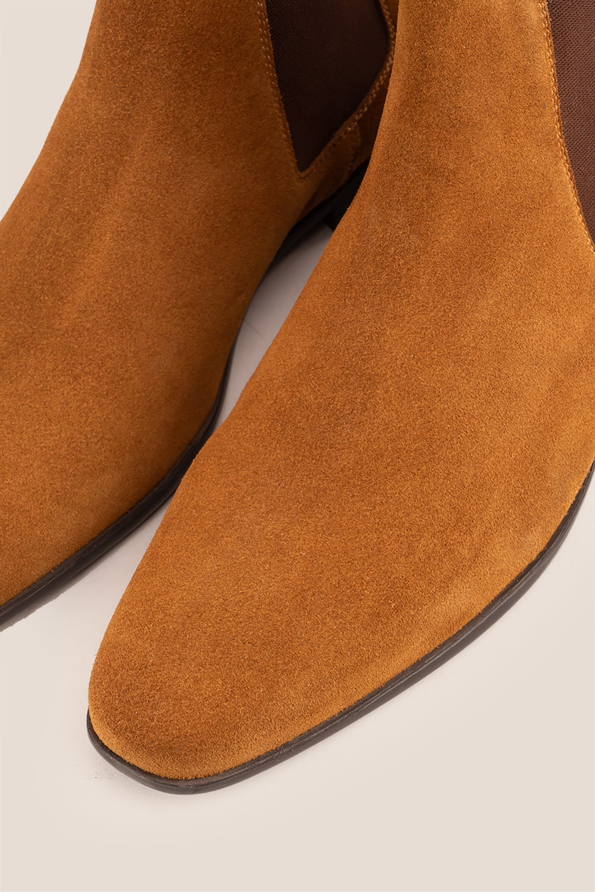 Darwin Tan Suede Chelsea boots for men featuring premium suede, sleek silhouette, and versatile style for casual and semi-formal wear