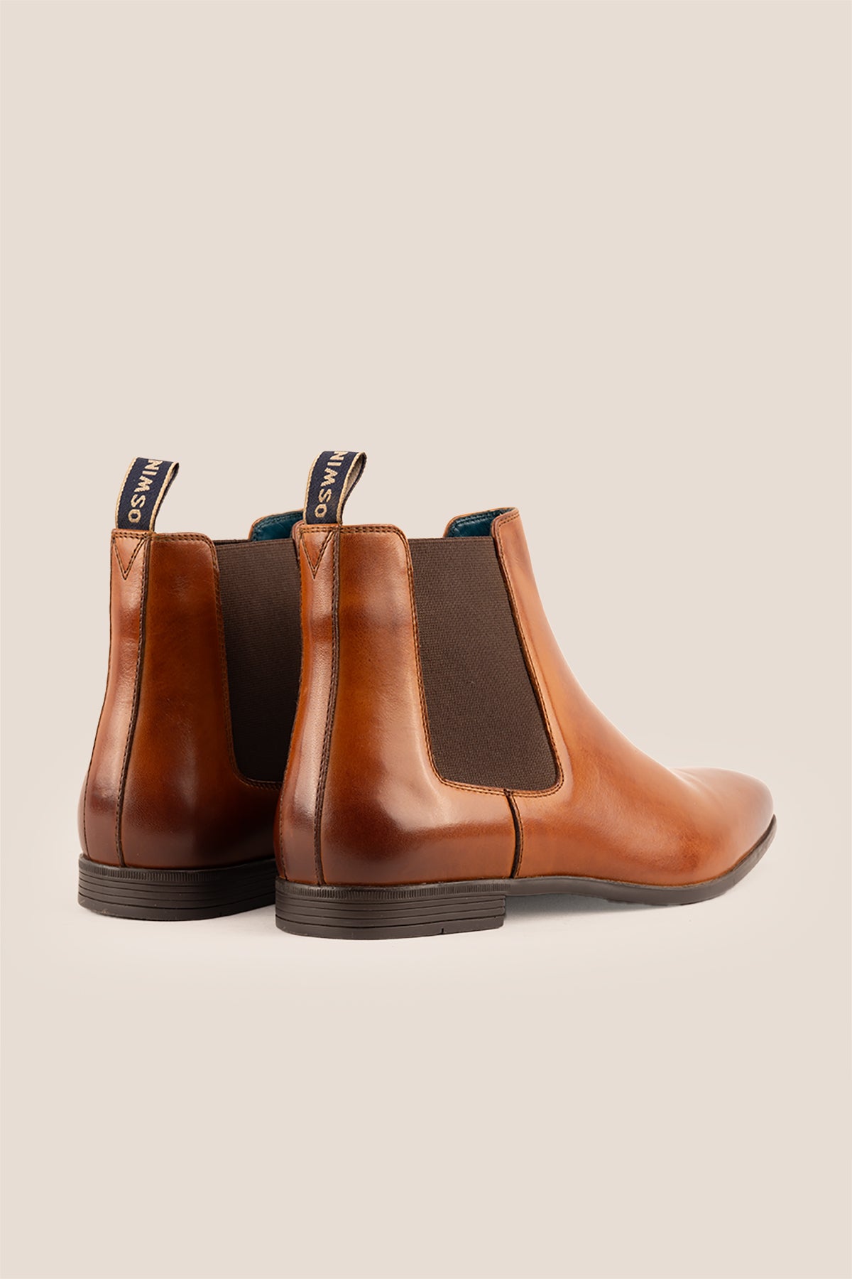 Darwin mens Leather Chelsea boots in Tan, ideal for weddings, casual and formal events.
