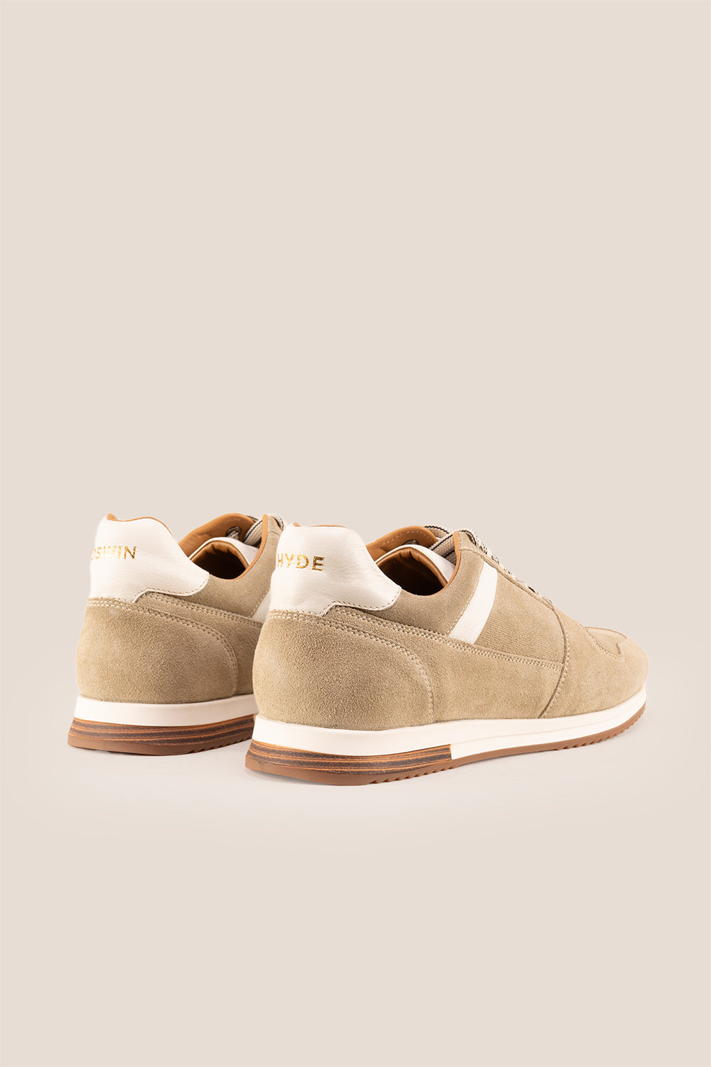 Rory sand suede leather sneakers for men, showcasing premium craftsmanship and durable construction for stylish everyday wear