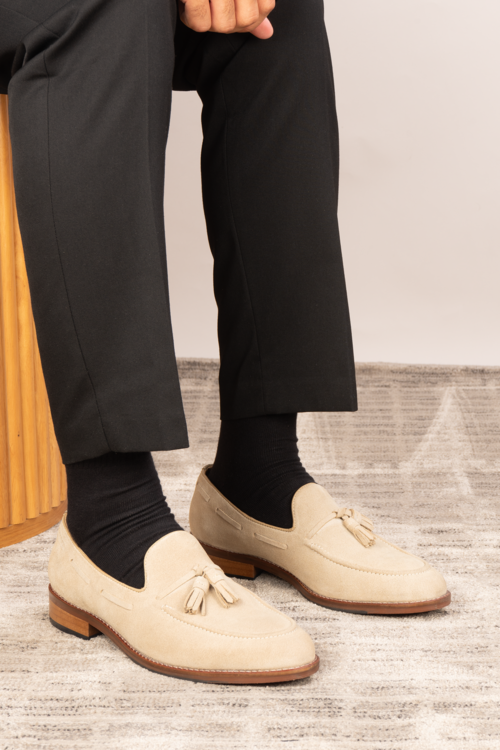 Issac Sand Suede Loafer for Men | Mens loafers for formal and casual occasions