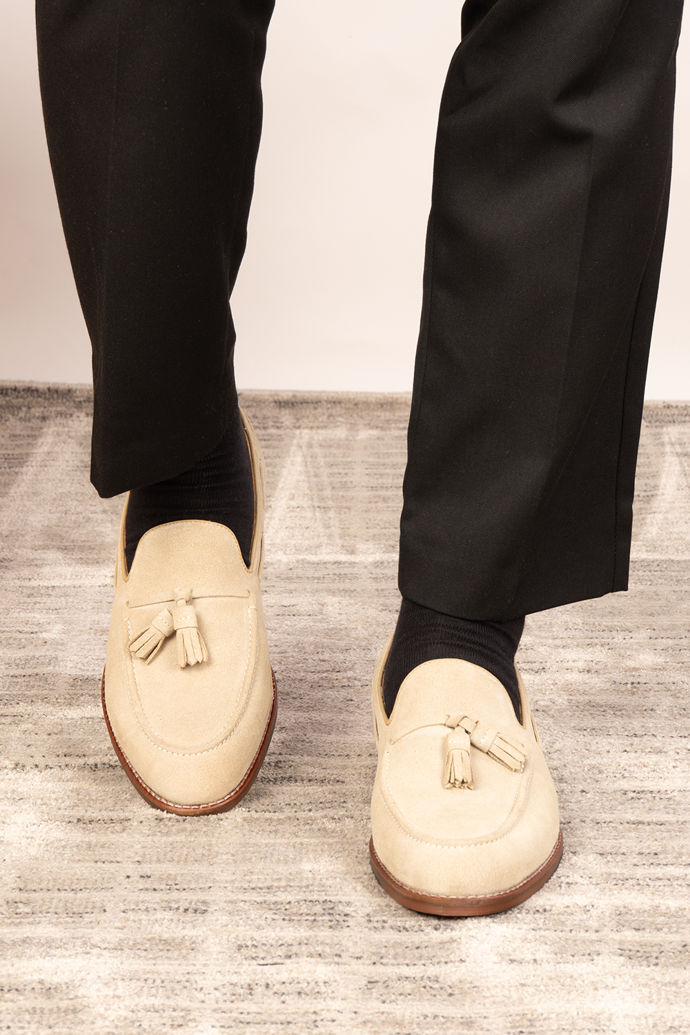Issac Sand Suede Loafer for Men | Mens loafers for formal and casual occasions
